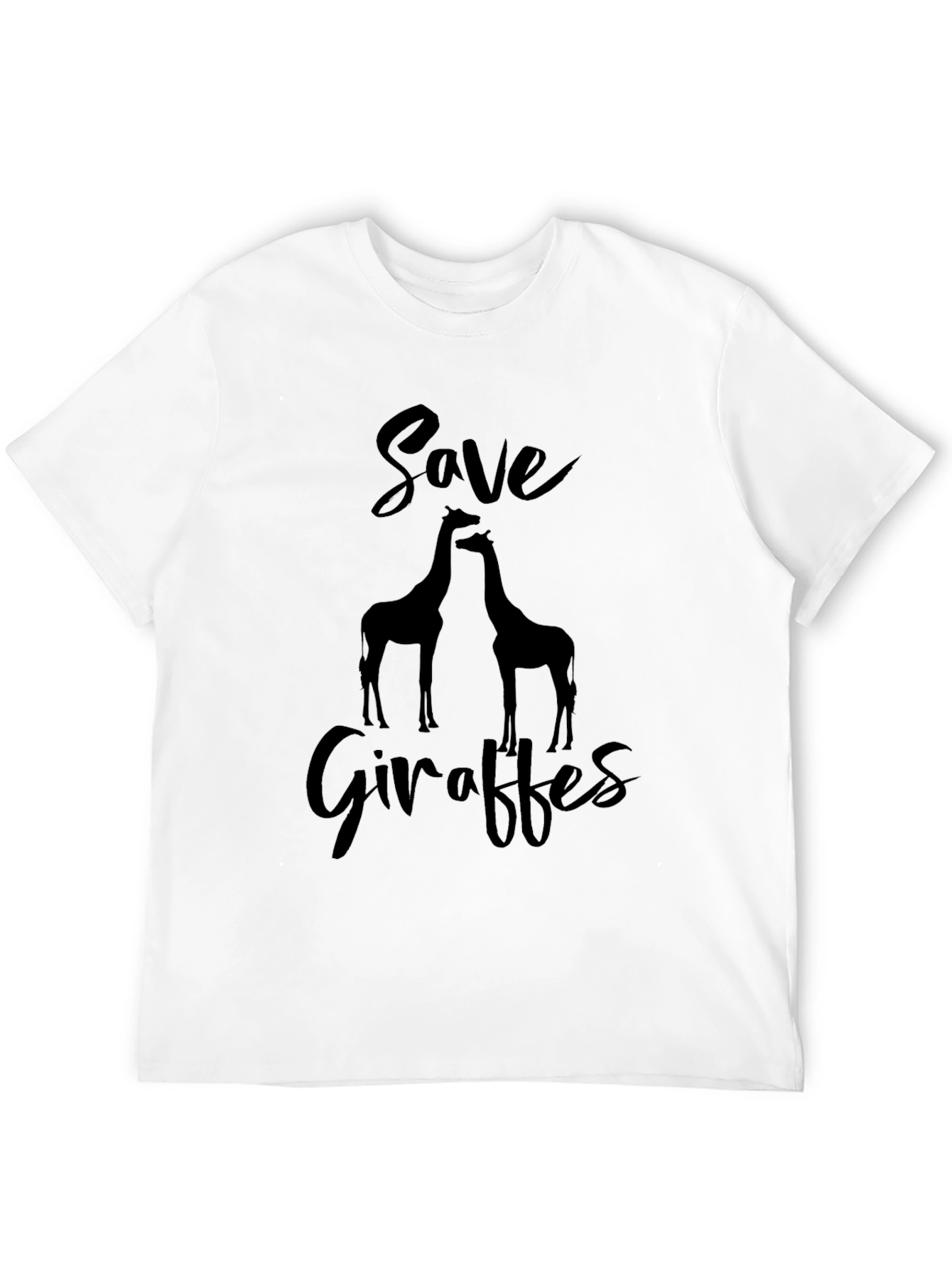 Save Giraffes Graphic Tee - Black
