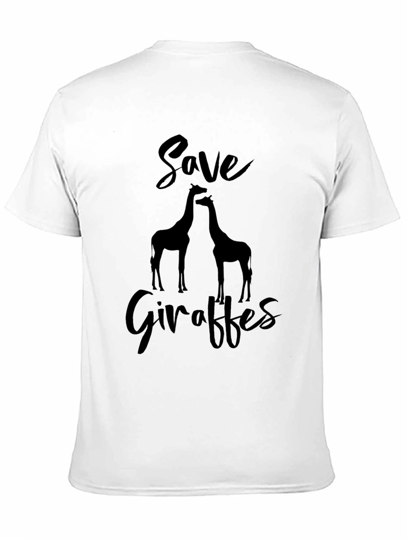 Save Giraffes Graphic Tee - Black
