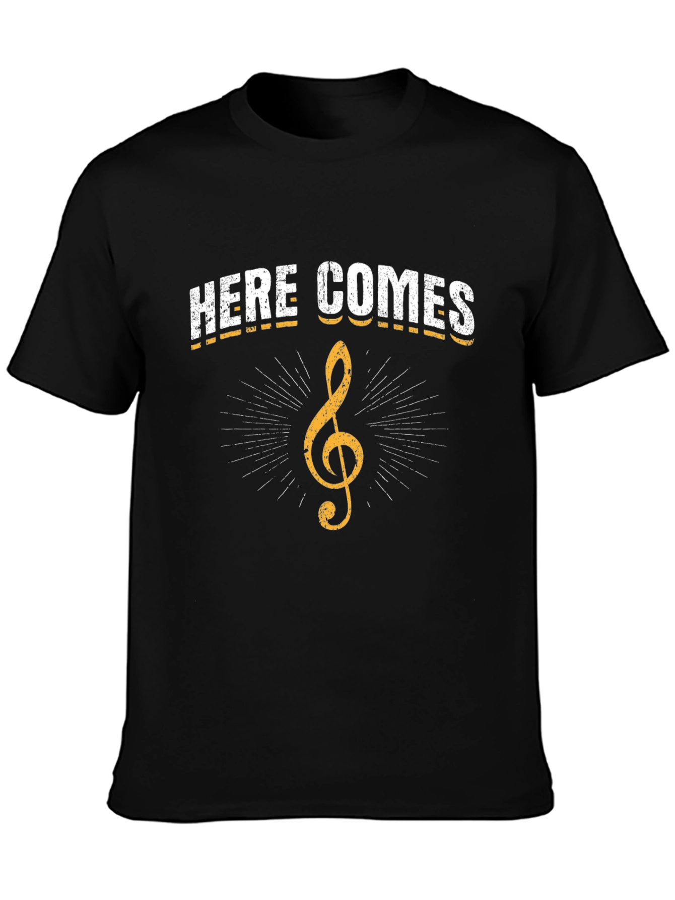 Here Comes Treble Clef Graphic T-Shirt