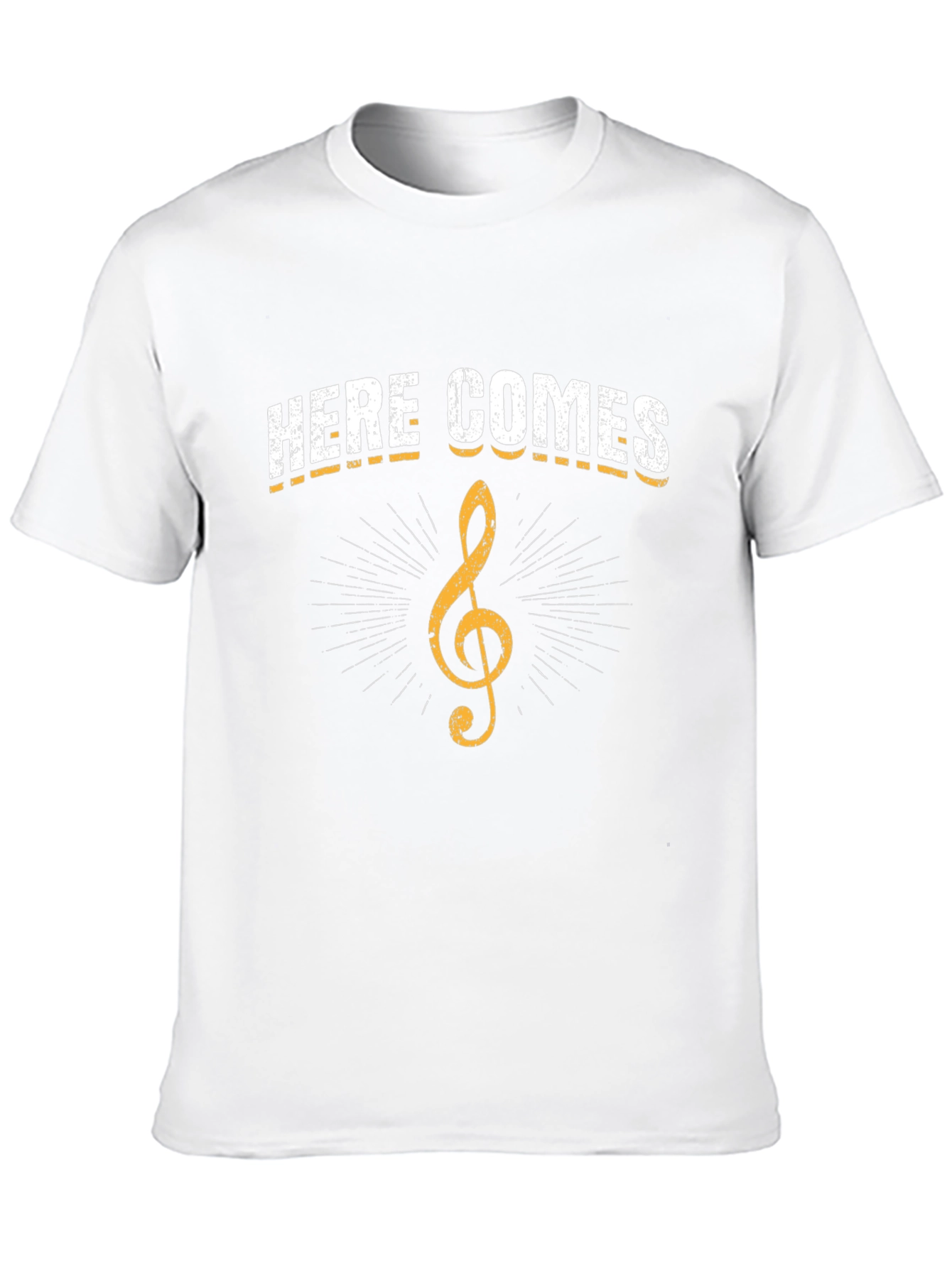 Here Comes Treble Clef Graphic T-Shirt