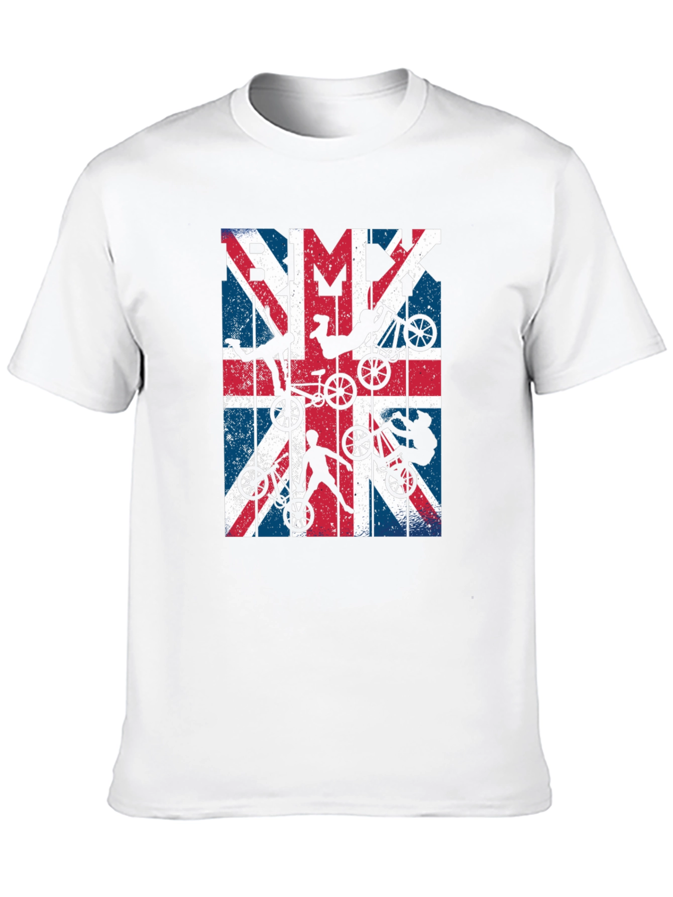 BMX Union Jack Graphic Tee - Black Cotton Blend