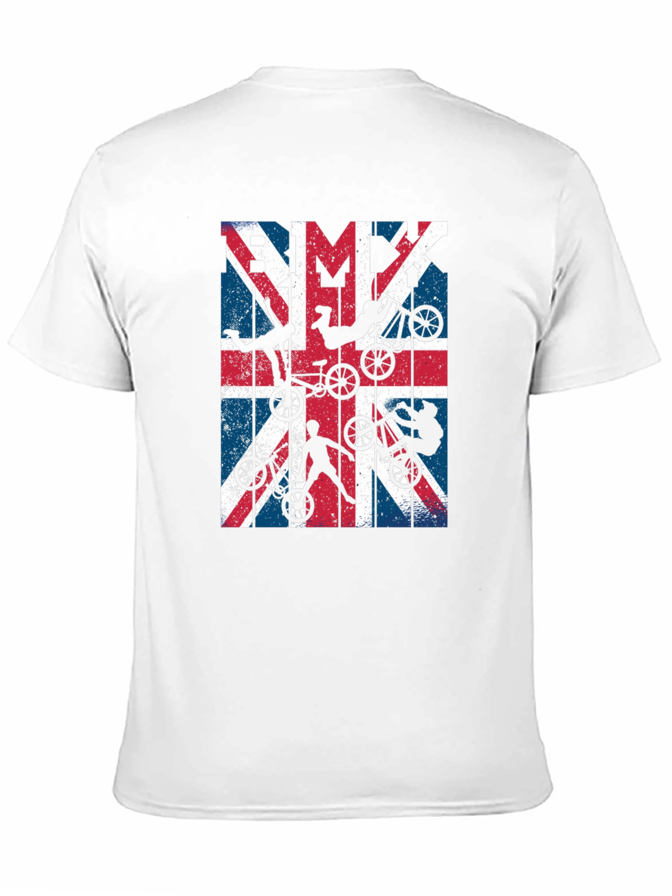 BMX Union Jack Graphic Tee - Black Cotton Blend