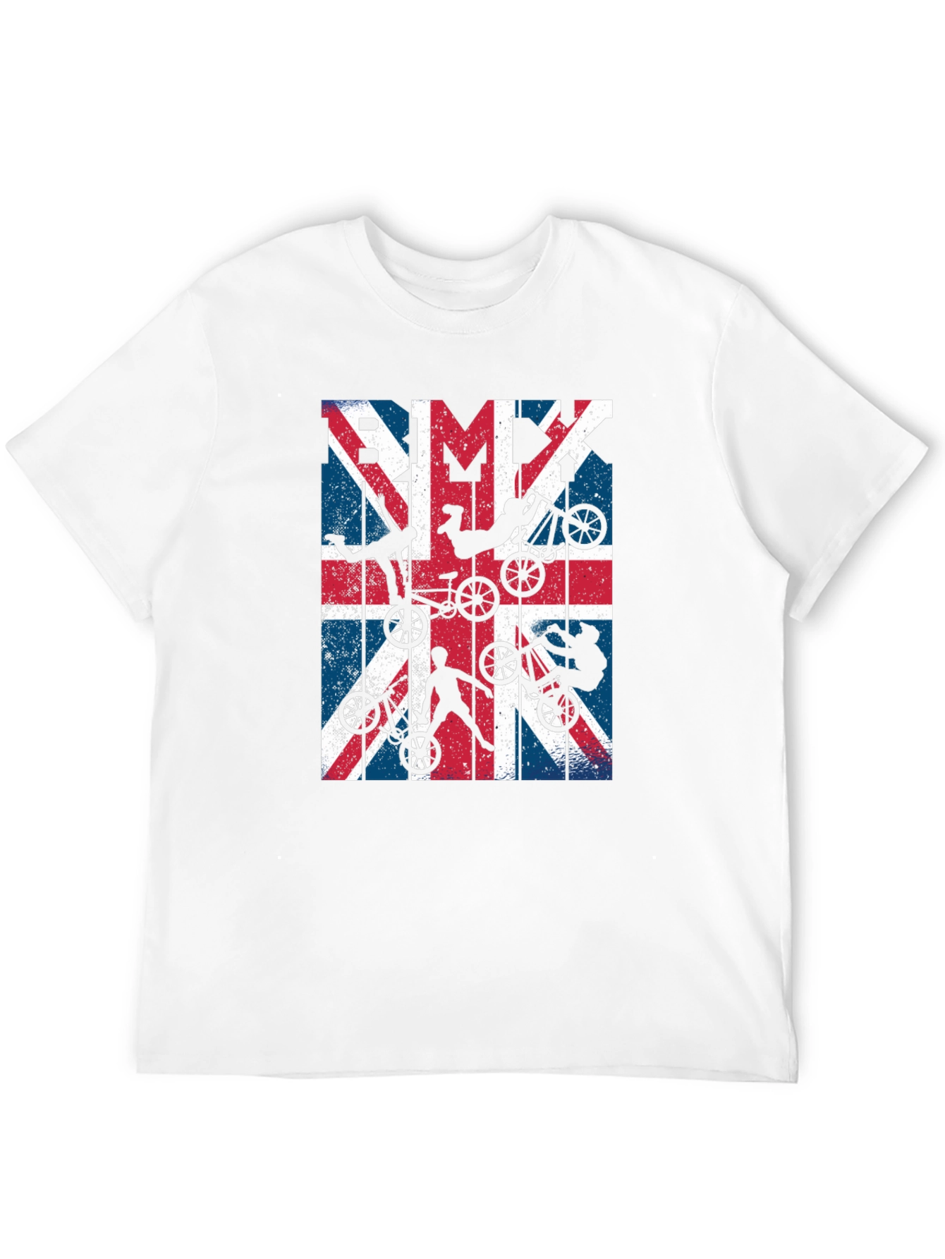 BMX Union Jack Graphic Tee - Black Cotton Blend