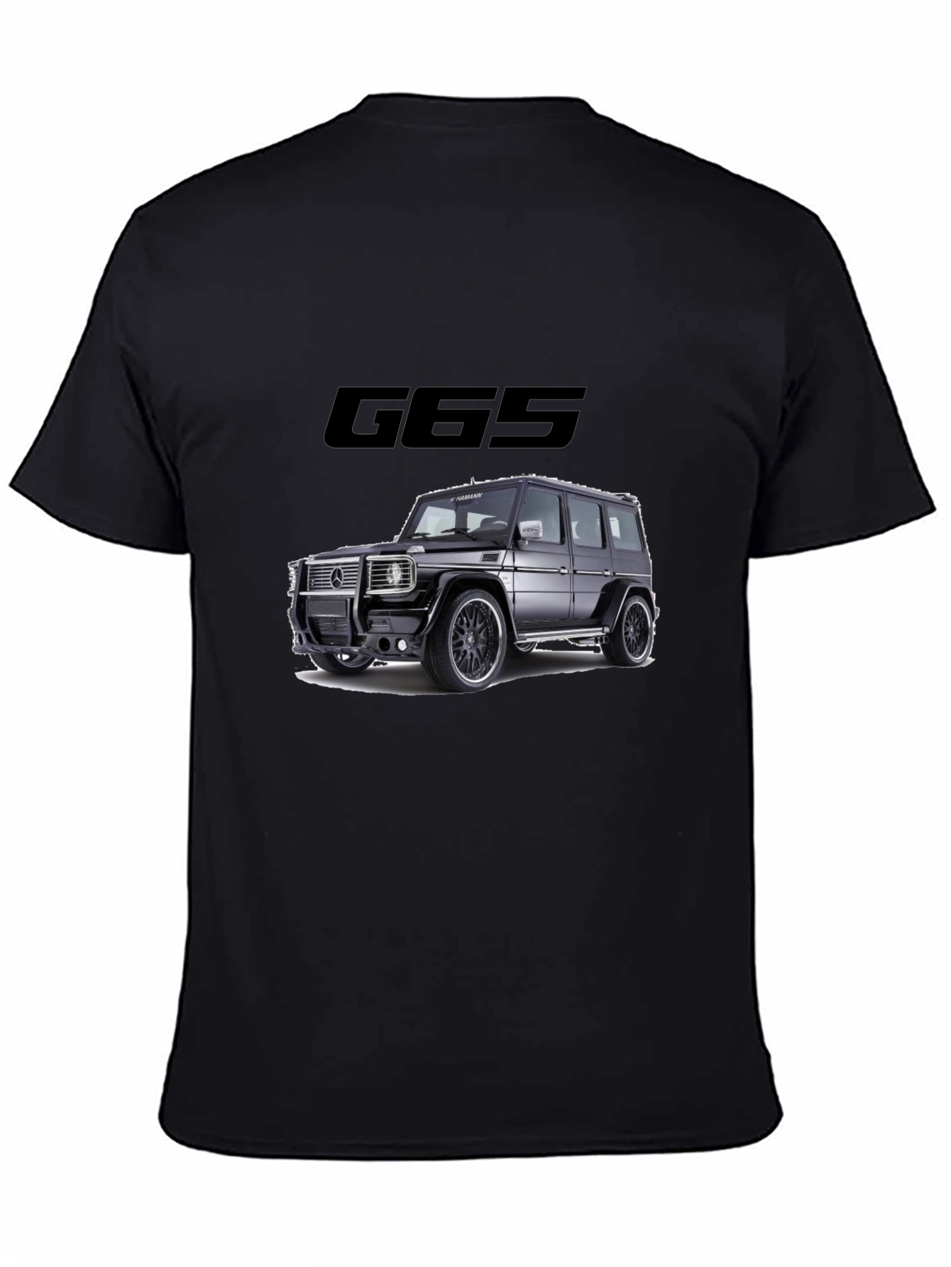 G65 Black Graphic Tee - Car Enthusiast Style