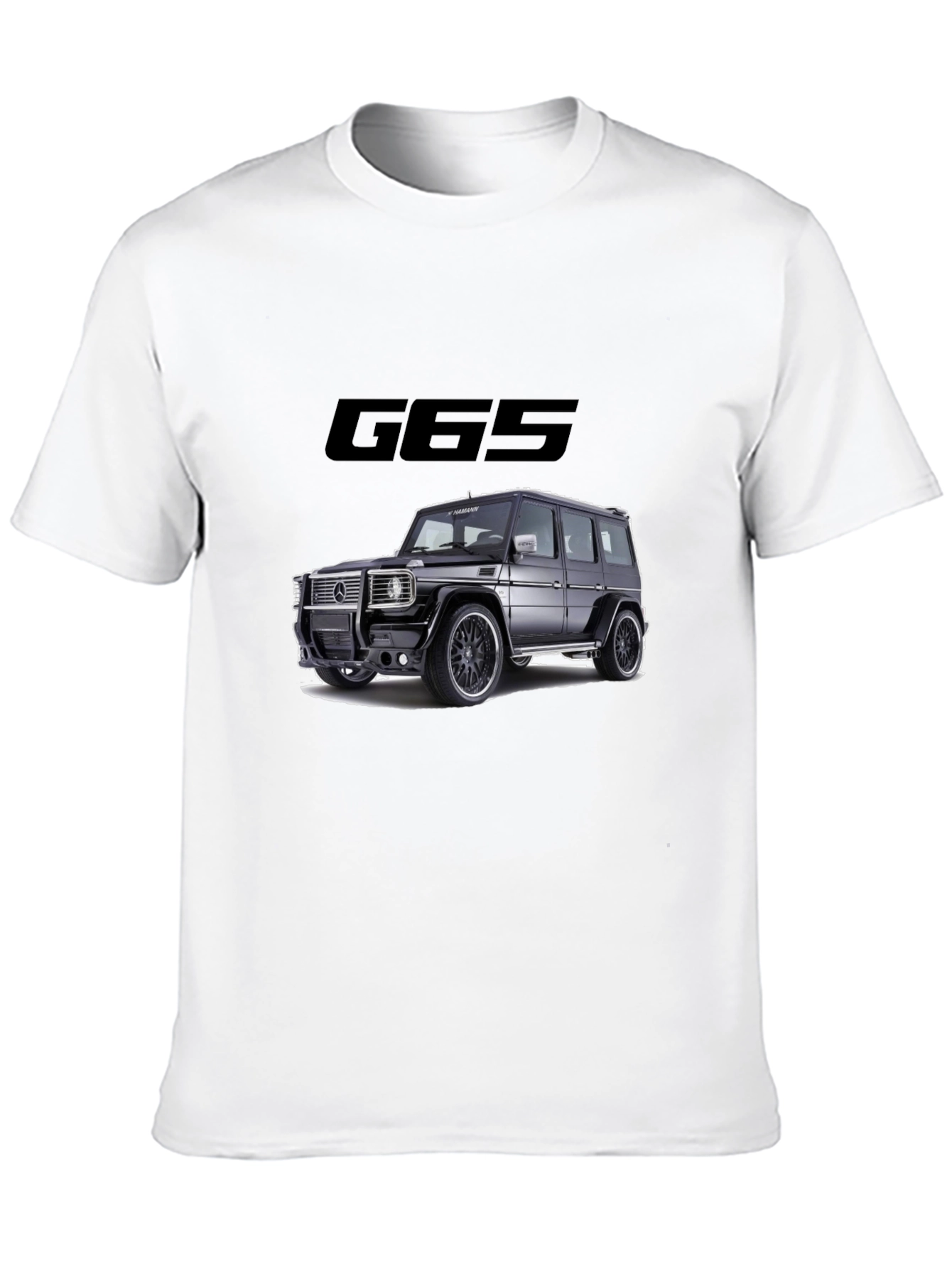 G65 Black Graphic Tee - Car Enthusiast Style