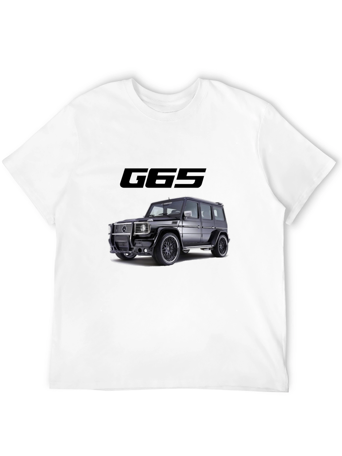 G65 Black Graphic Tee - Car Enthusiast Style