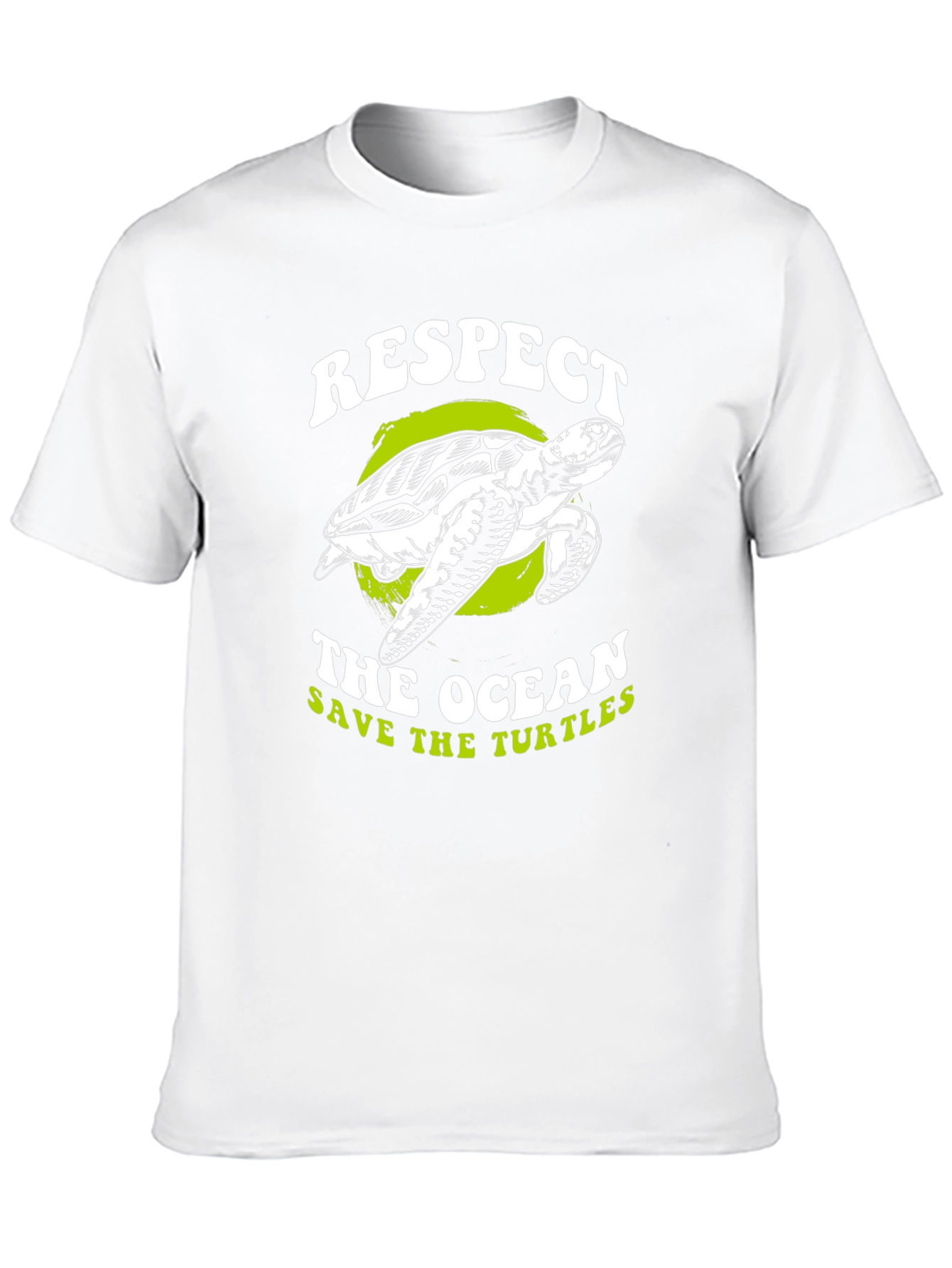 Respect The Ocean Save The Turtles Graphic Tee