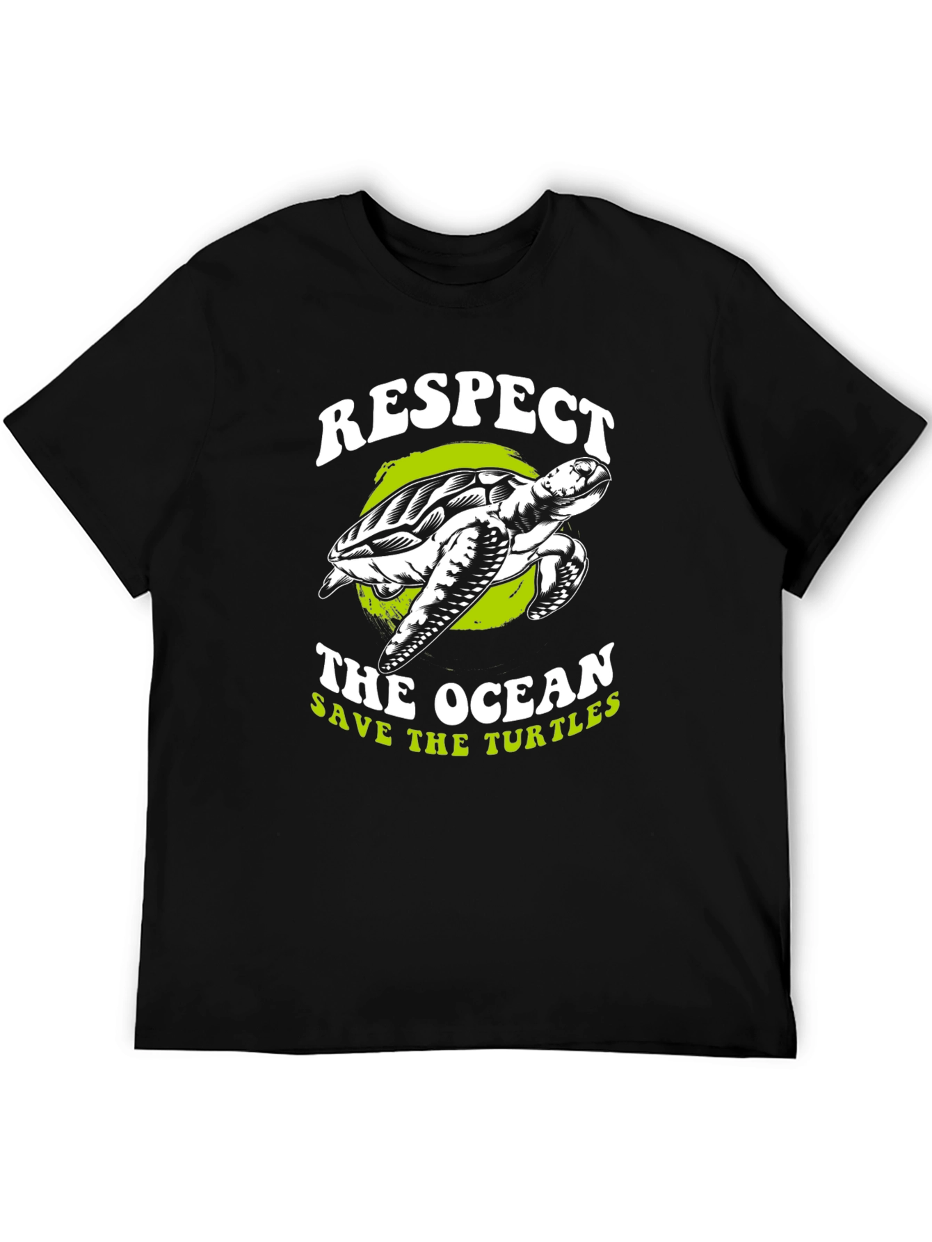 Respect The Ocean Save The Turtles Graphic Tee