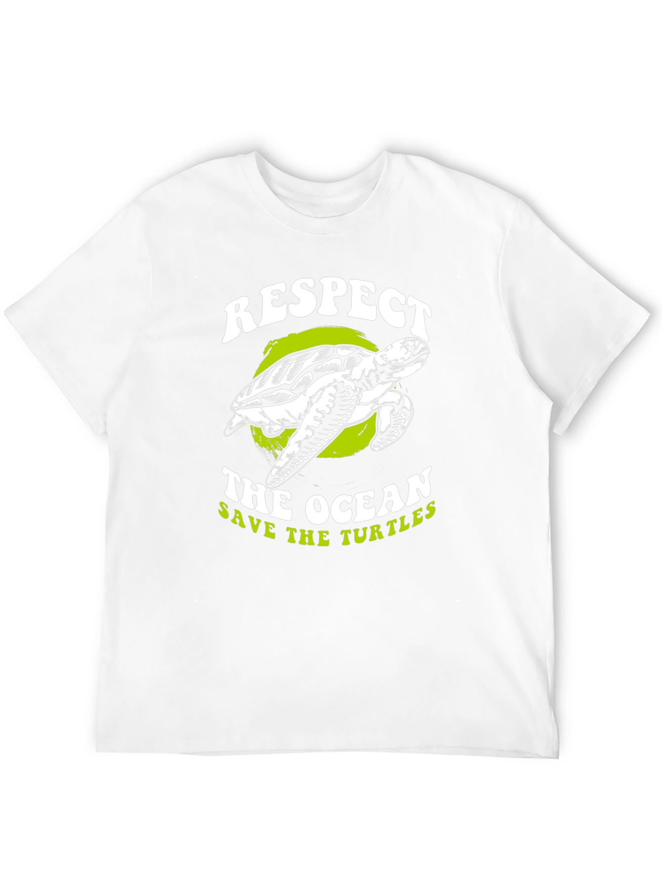 Respect The Ocean Save The Turtles Graphic Tee