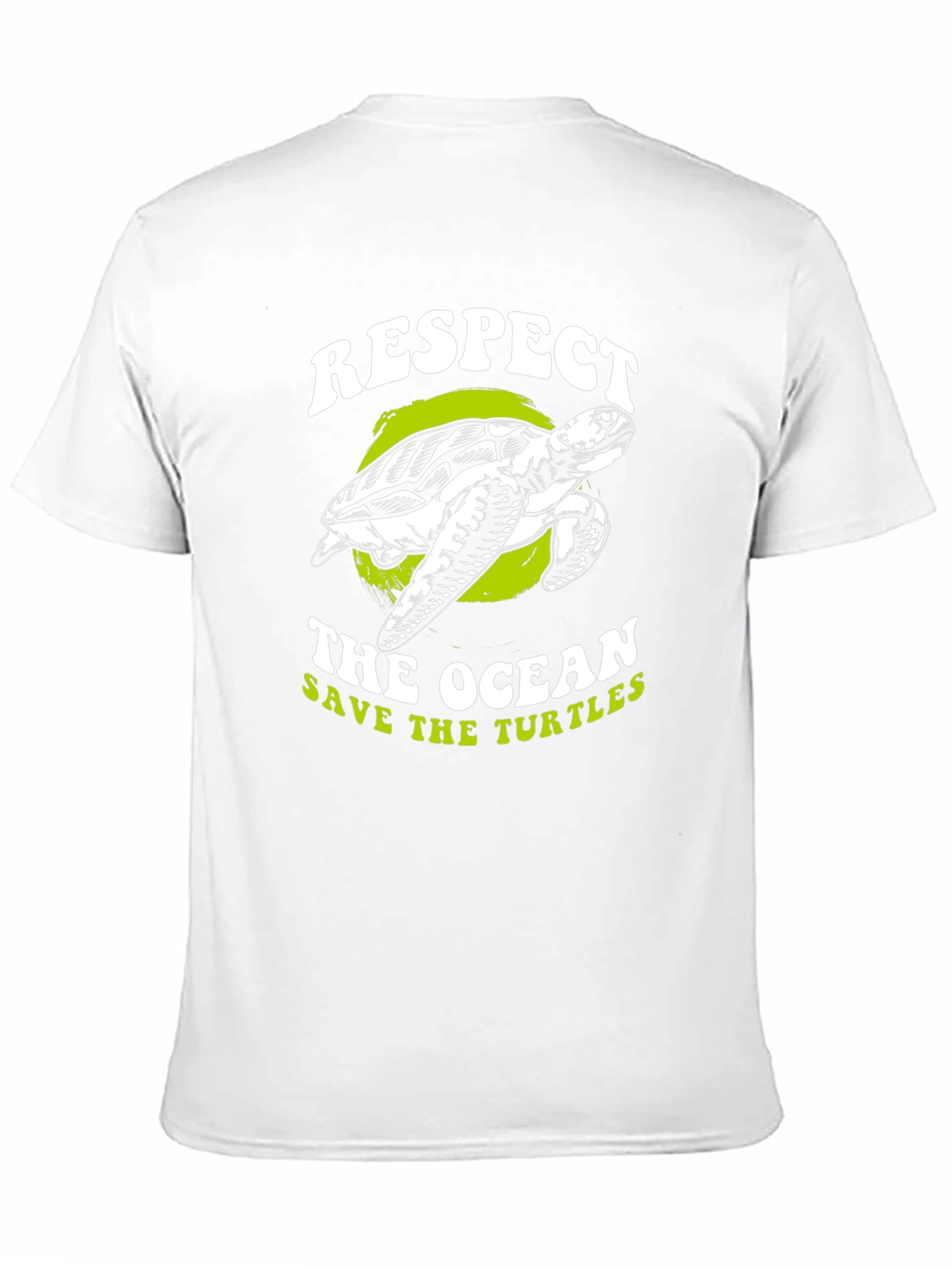 Respect The Ocean Save The Turtles Graphic Tee