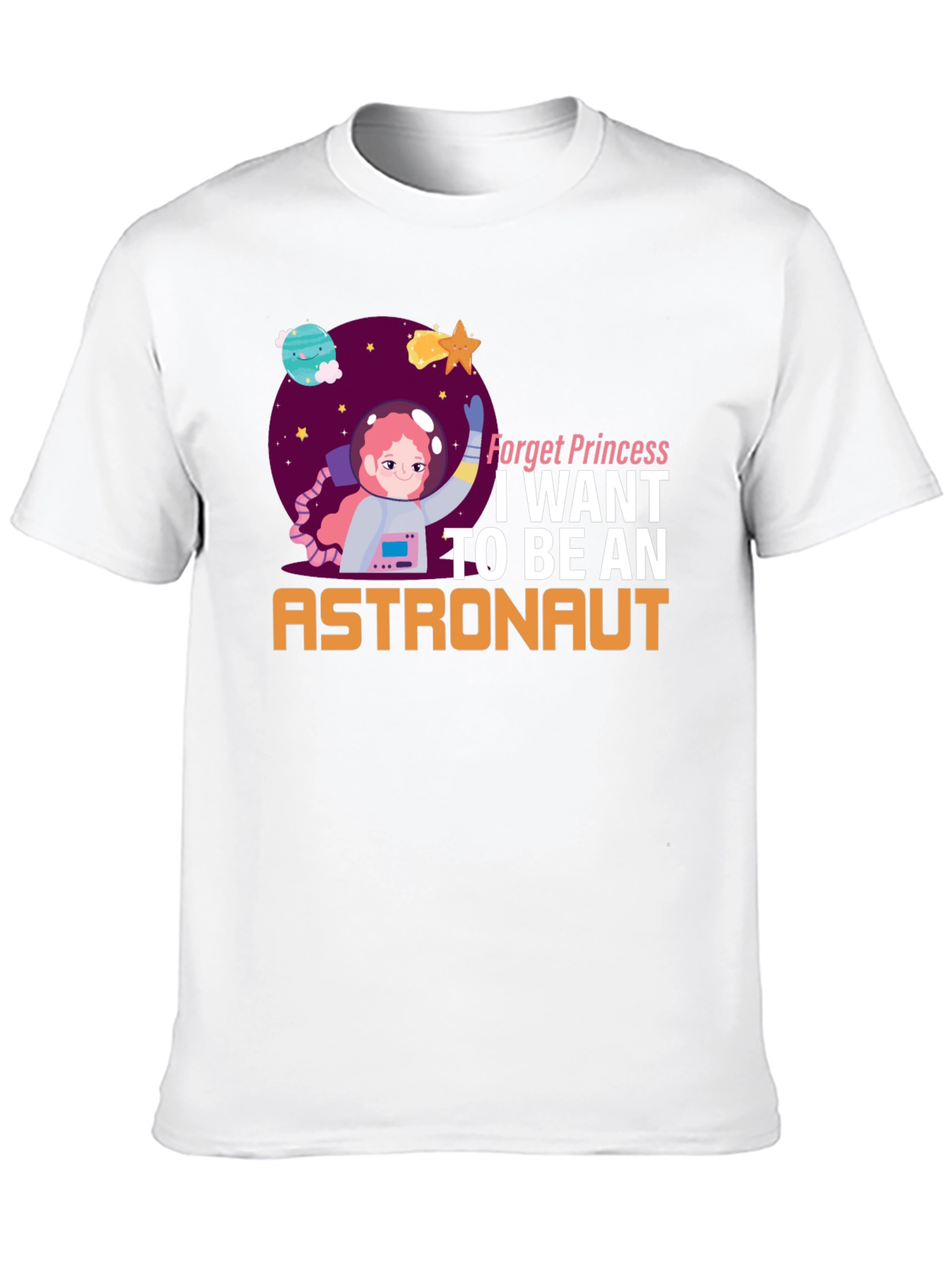 Forget Princess Astronaut Graphic T-Shirt