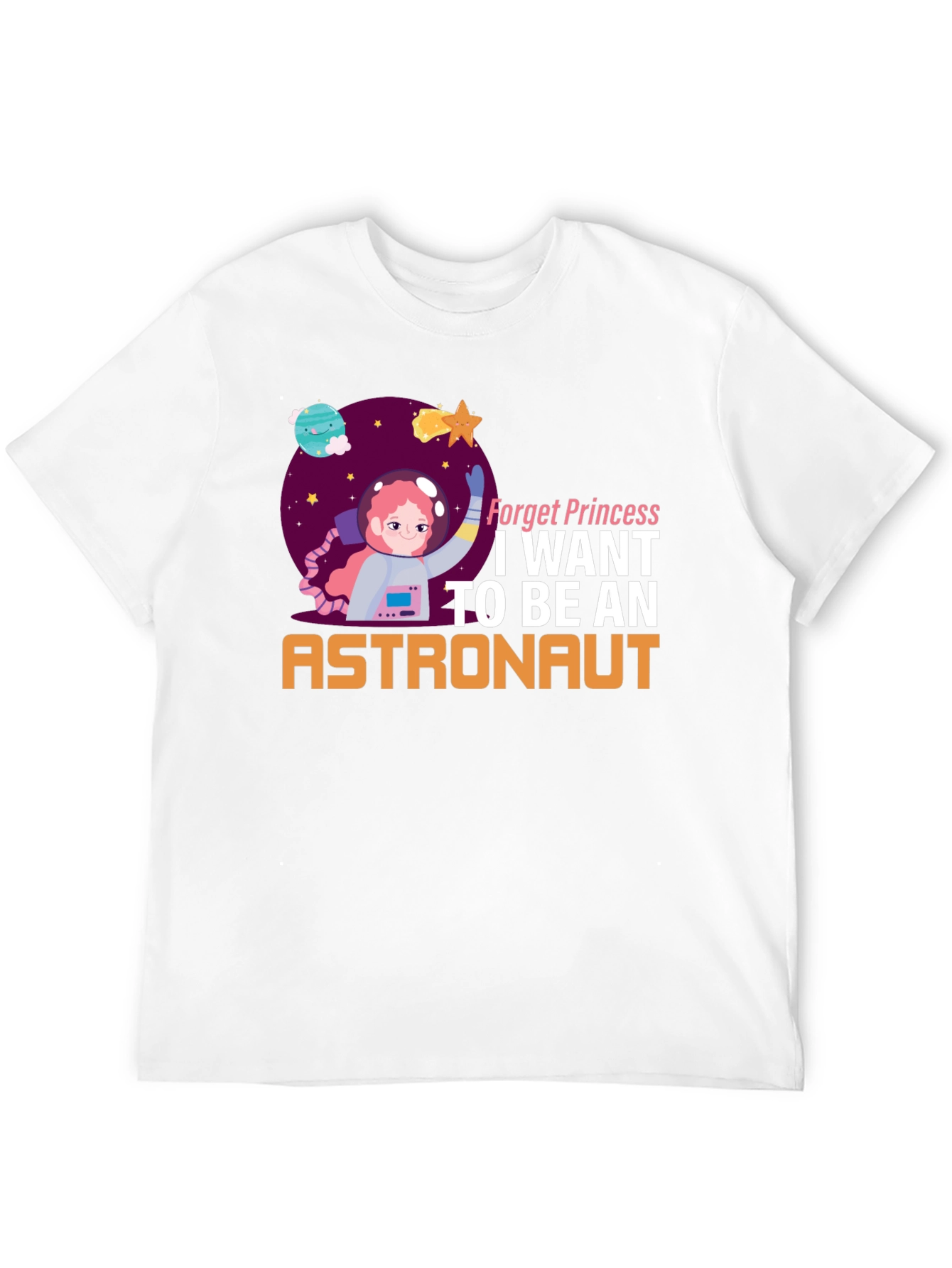 Forget Princess Astronaut Graphic T-Shirt