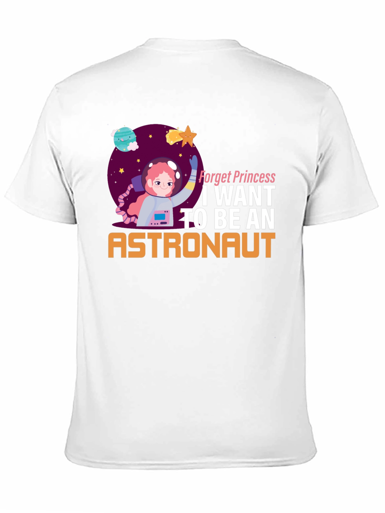 Forget Princess Astronaut Graphic T-Shirt