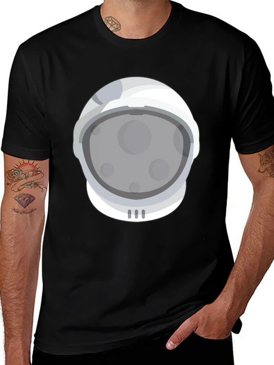 Astronaut Helmet Graphic Tee - Space Adventure T-Shirt