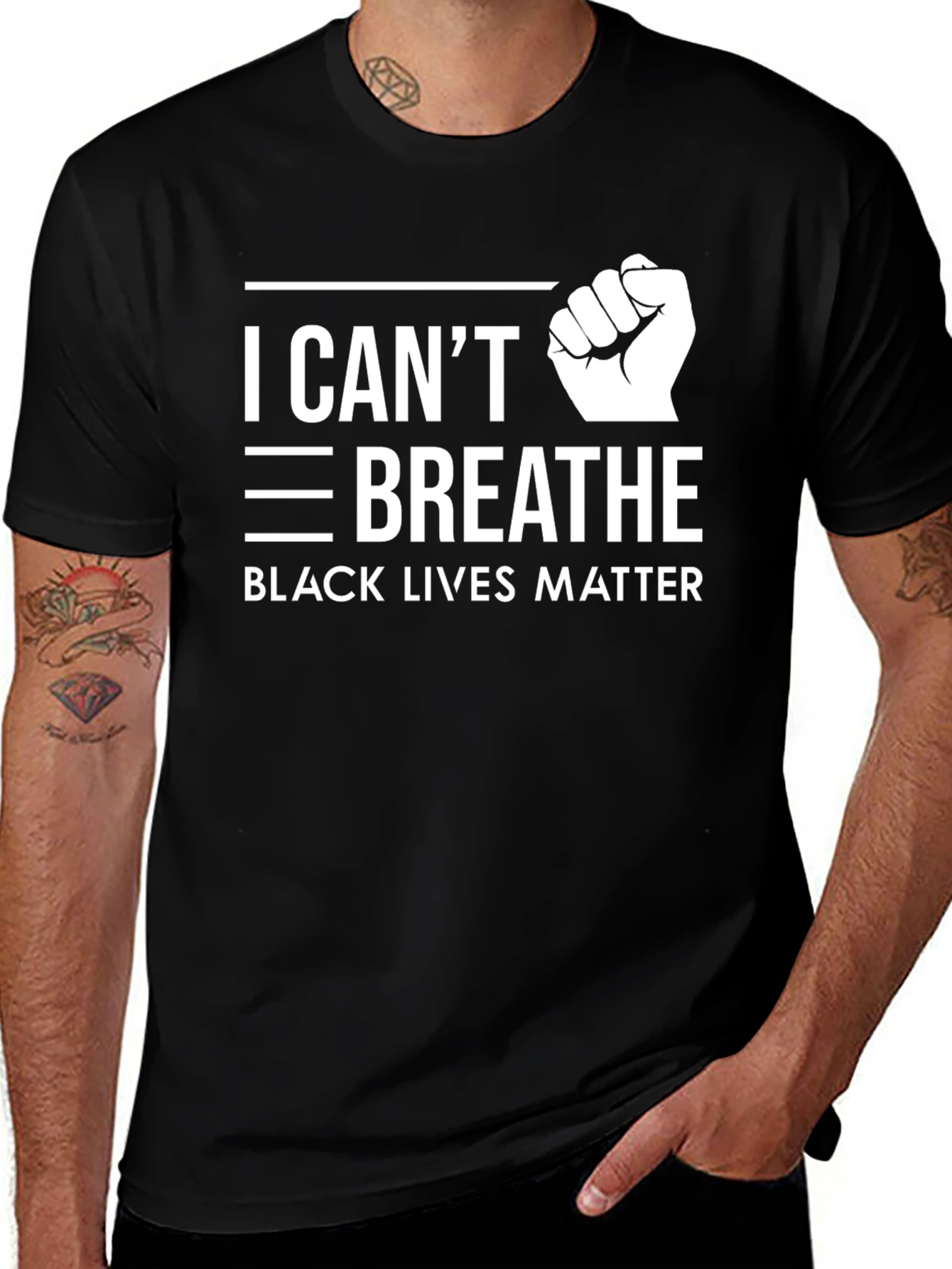 I Cant Breathe BLM Graphic Tee
