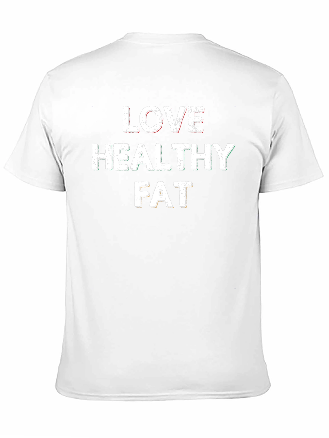 Love Healthy Fat T-Shirt - Black Cotton Graphic Tee