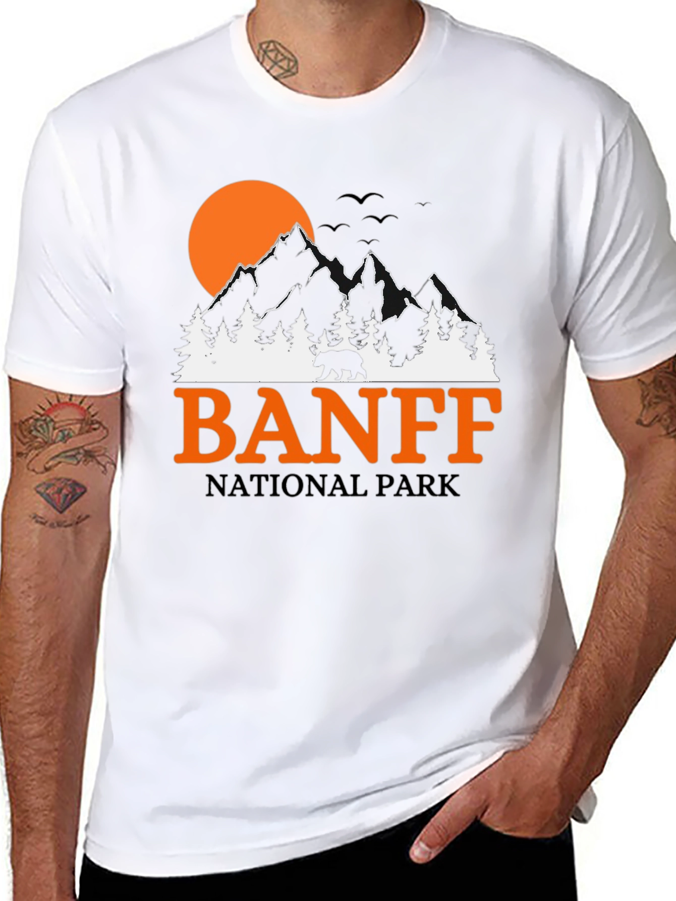 Banff National Park Graphic Tee - Nature Adventure Shirt