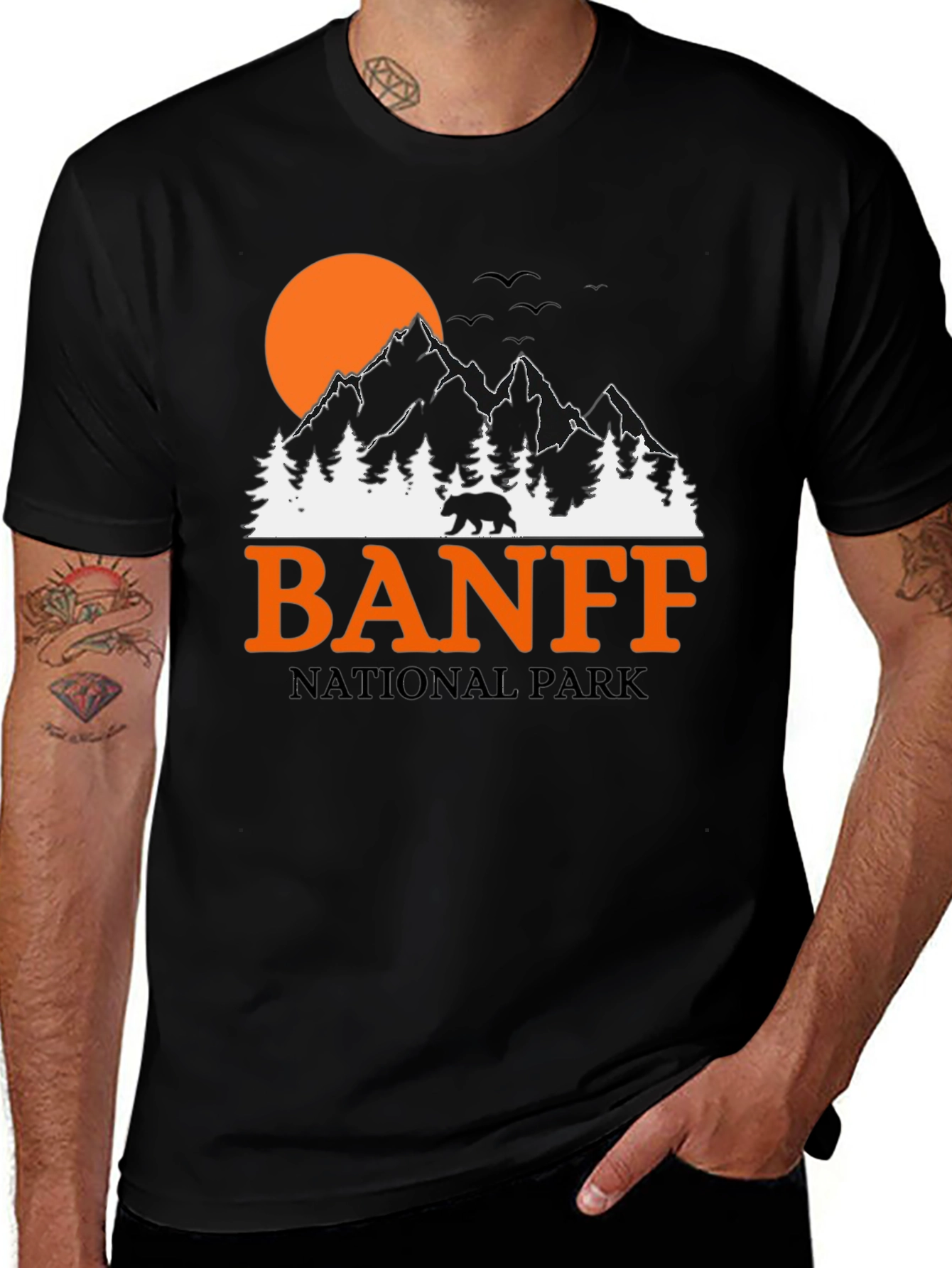 Banff National Park Graphic Tee - Nature Adventure Shirt