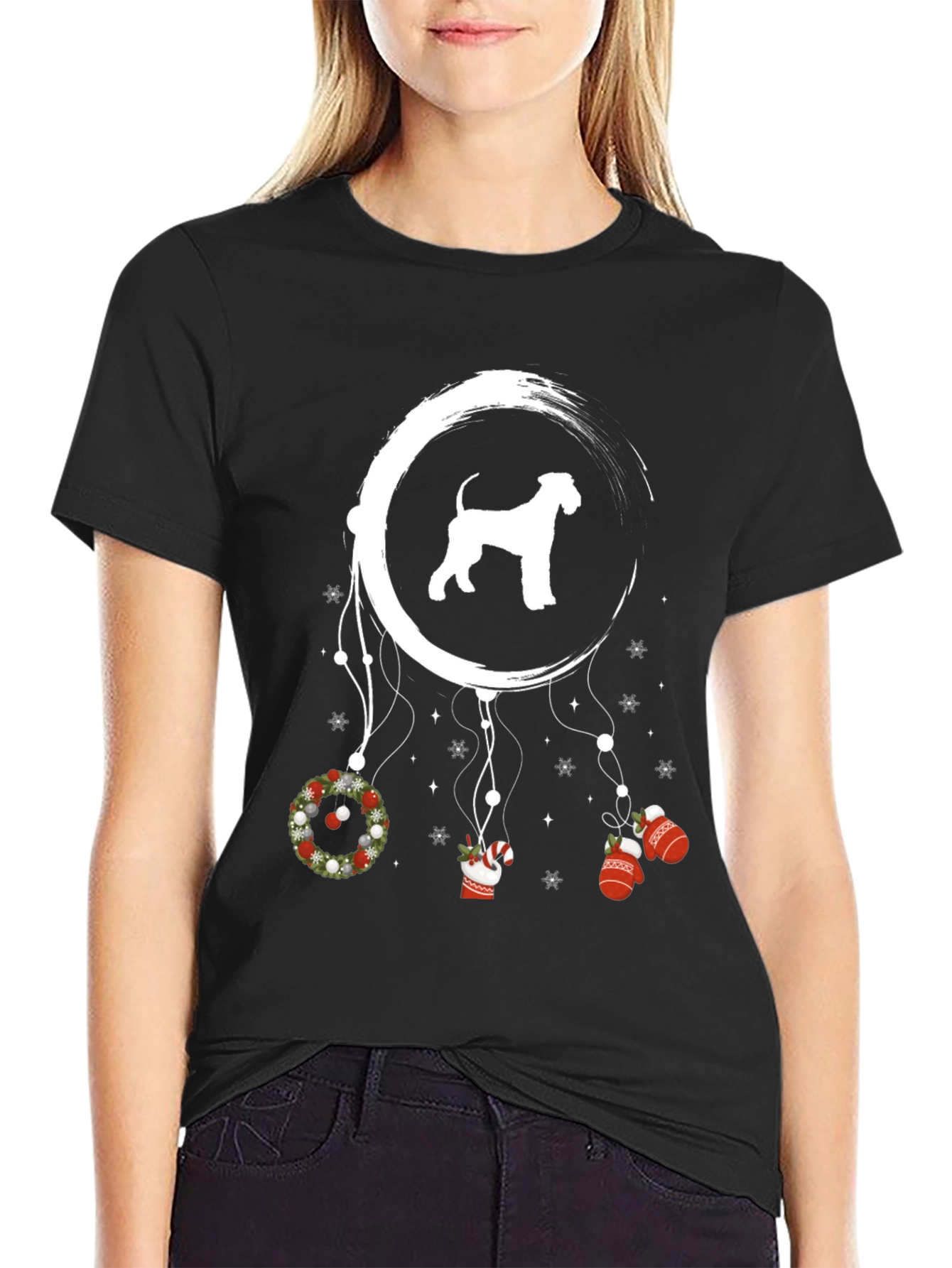 Dog Christmas Dreamcatcher T-Shirt
