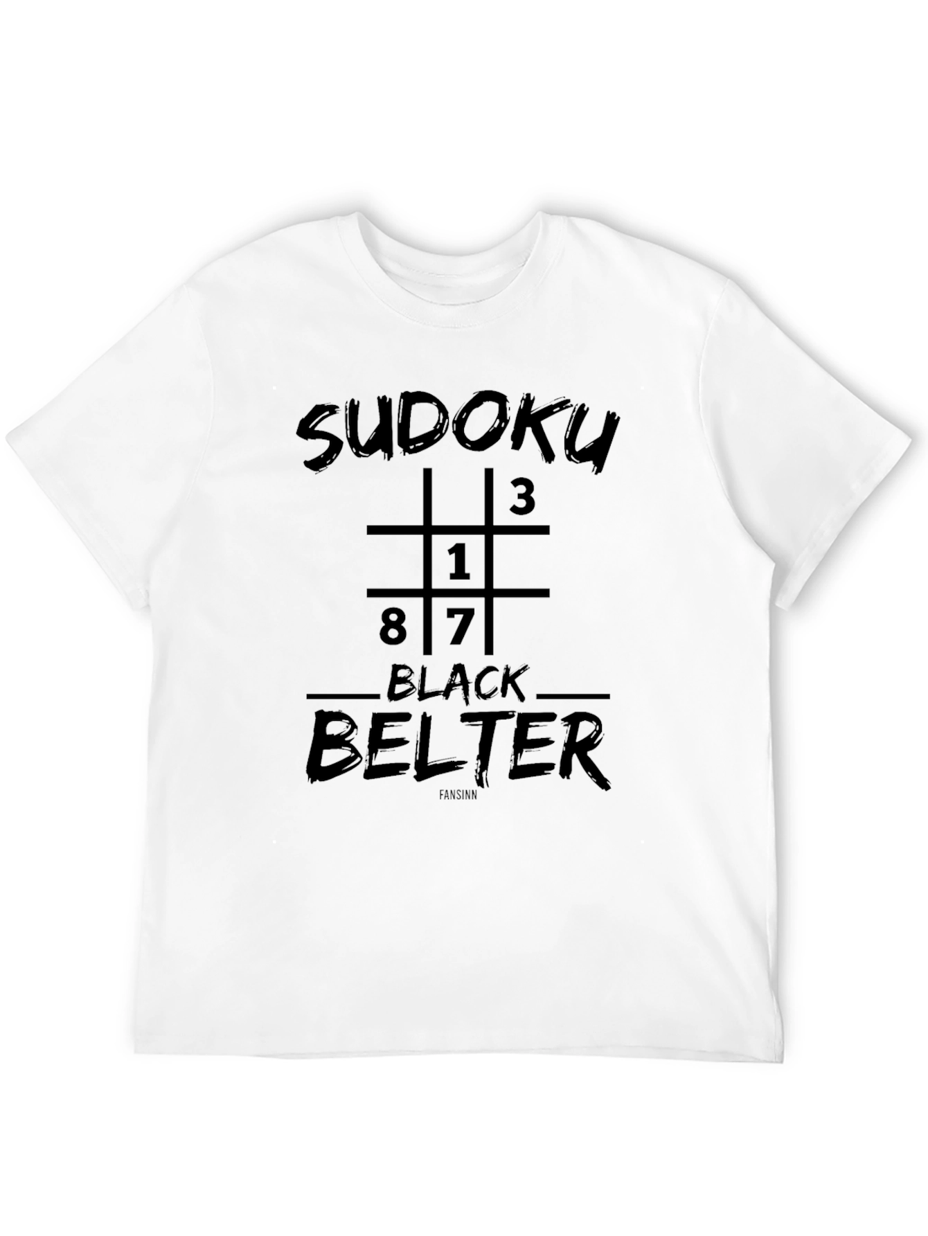 Sudoku Black Belter Graphic T-Shirt