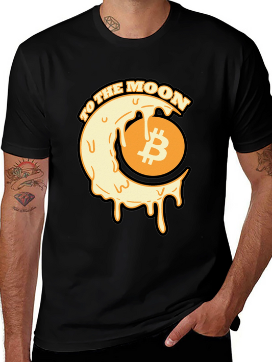 Bitcoin to the Moon Graphic Tee - Crypto HODL T-Shirt