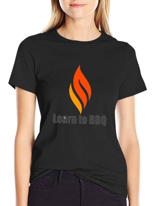 Learn to BBQ Graphic Tee - Stylish BBQ Lovers T-Shirt