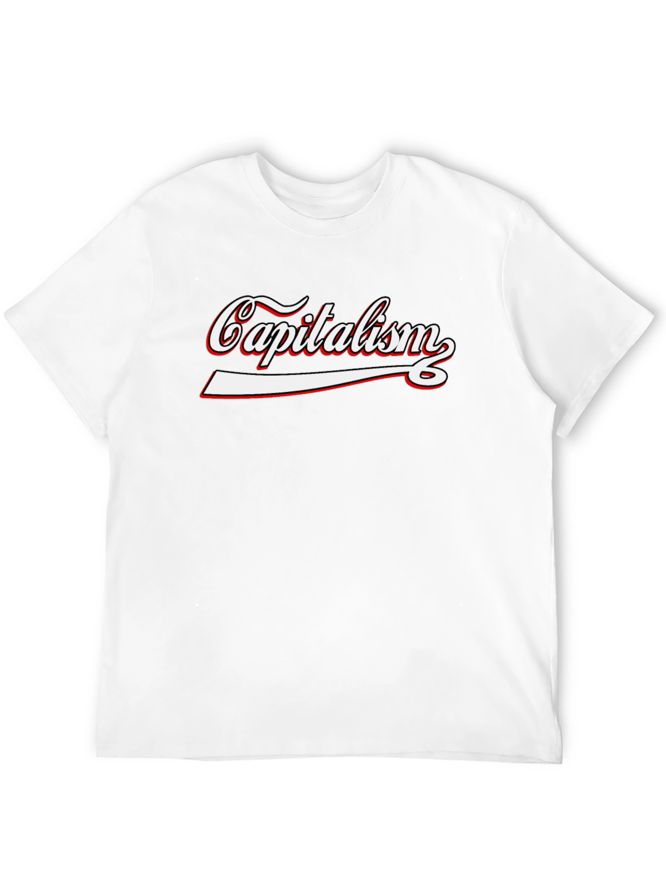 Capitalism Graphic Tee - Black Cotton T-Shirt