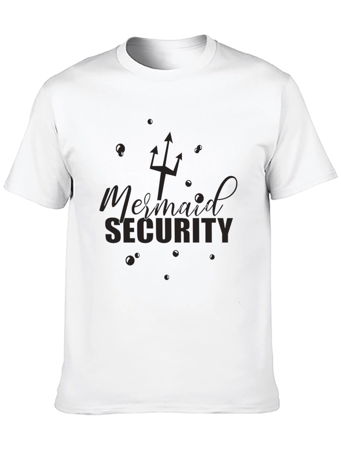 Mermaid Security T-Shirt - Novelty Graphic Tee