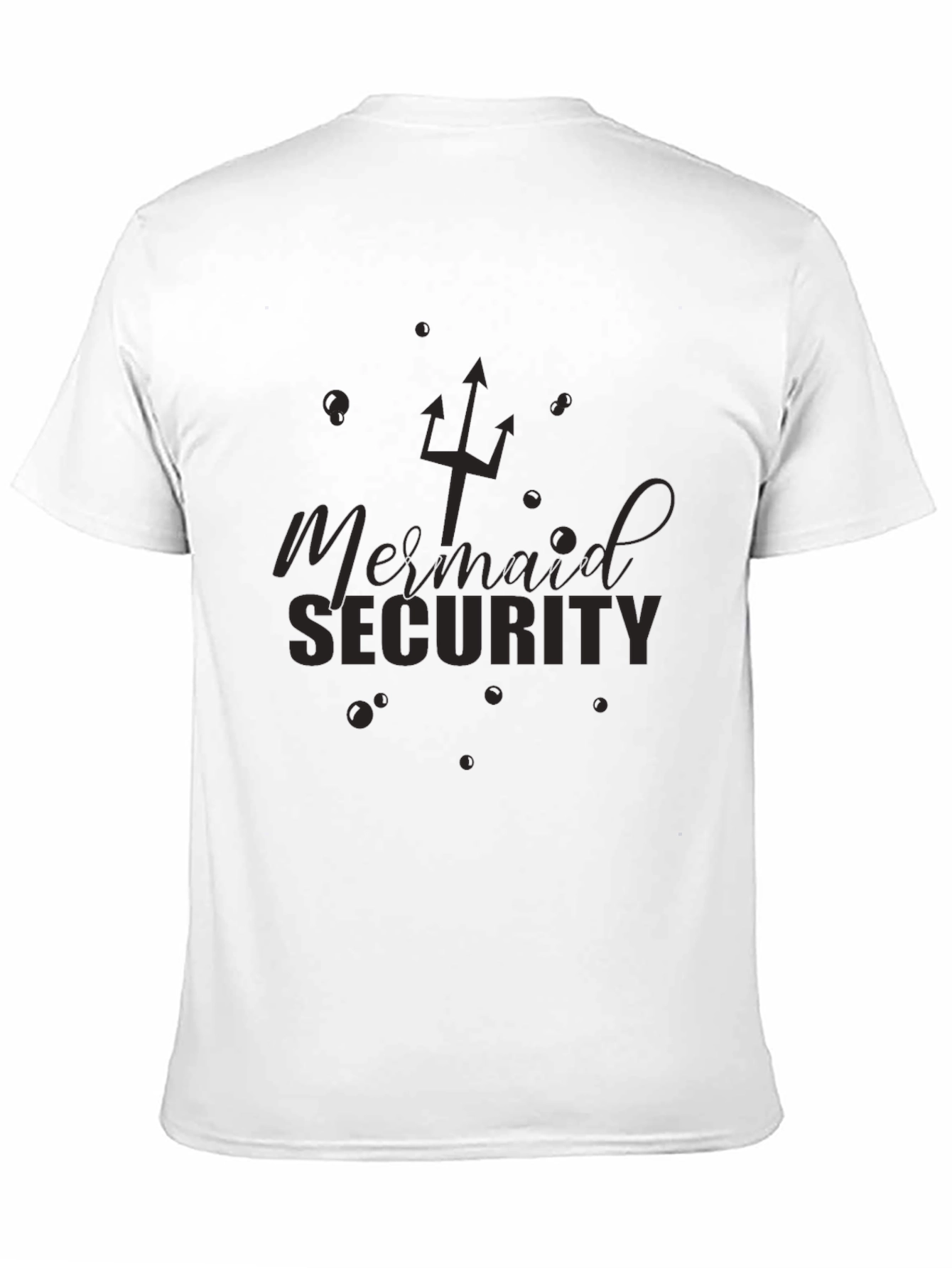Mermaid Security T-Shirt - Novelty Graphic Tee