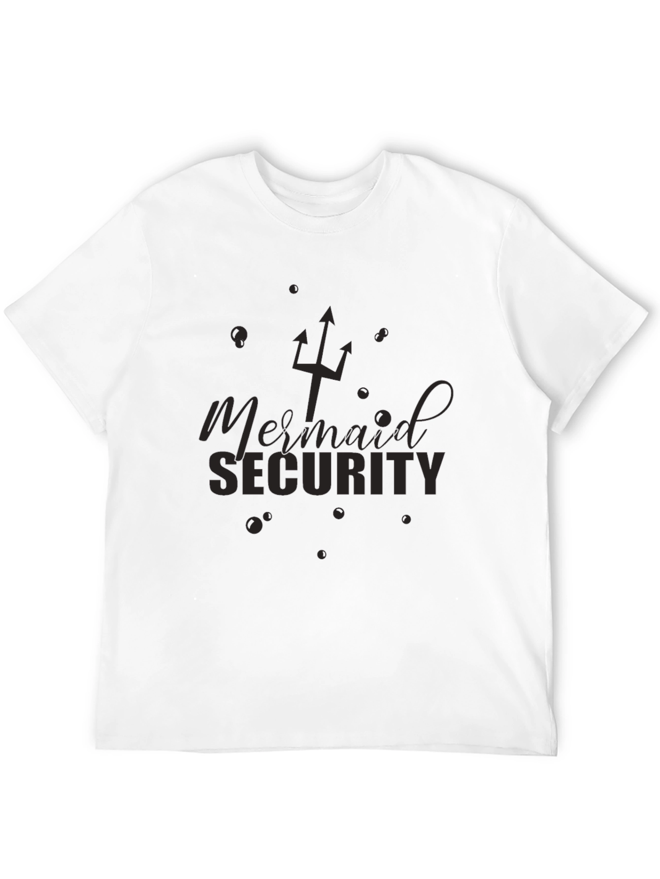 Mermaid Security T-Shirt - Novelty Graphic Tee