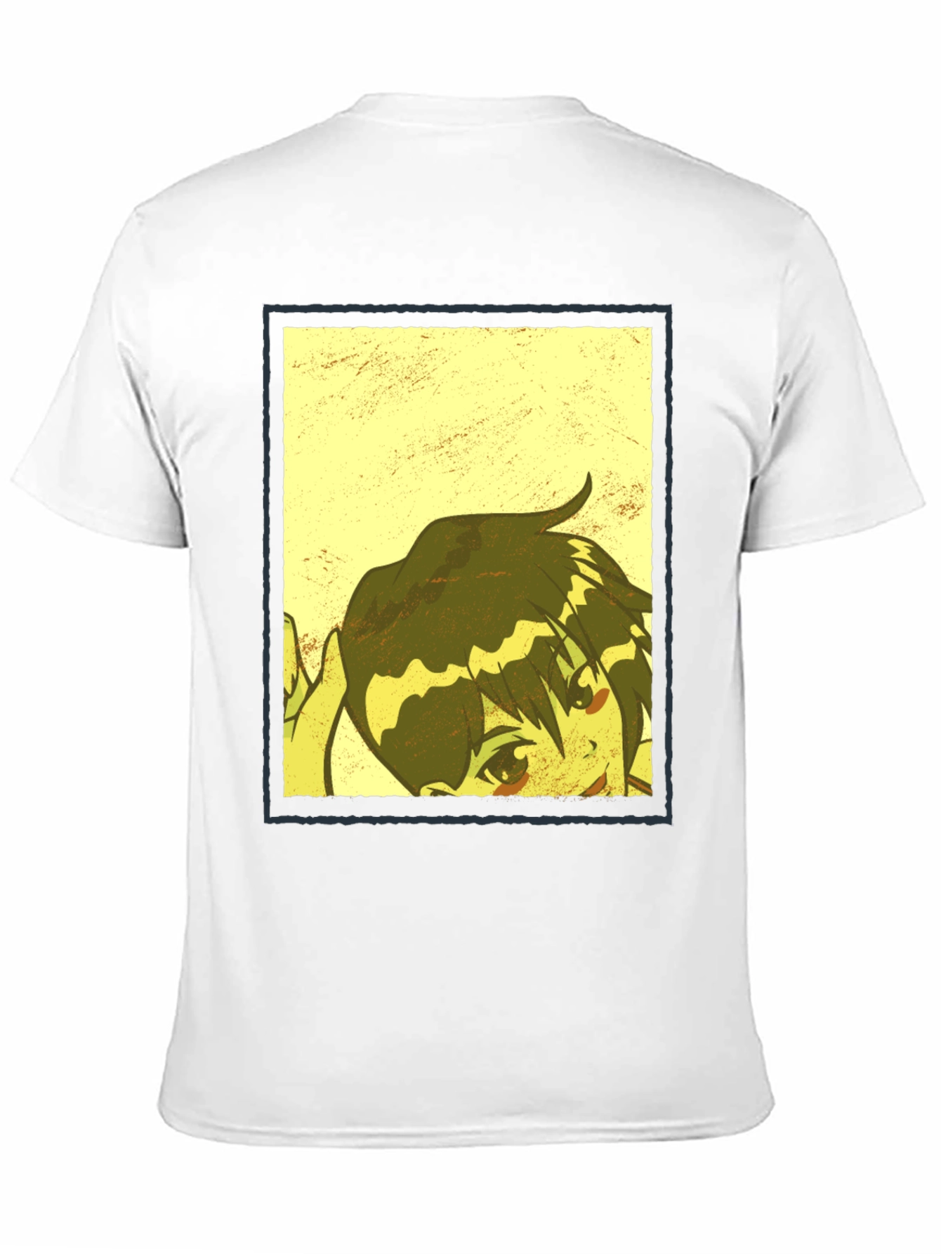 Anime Graphic Print Black T-Shirt