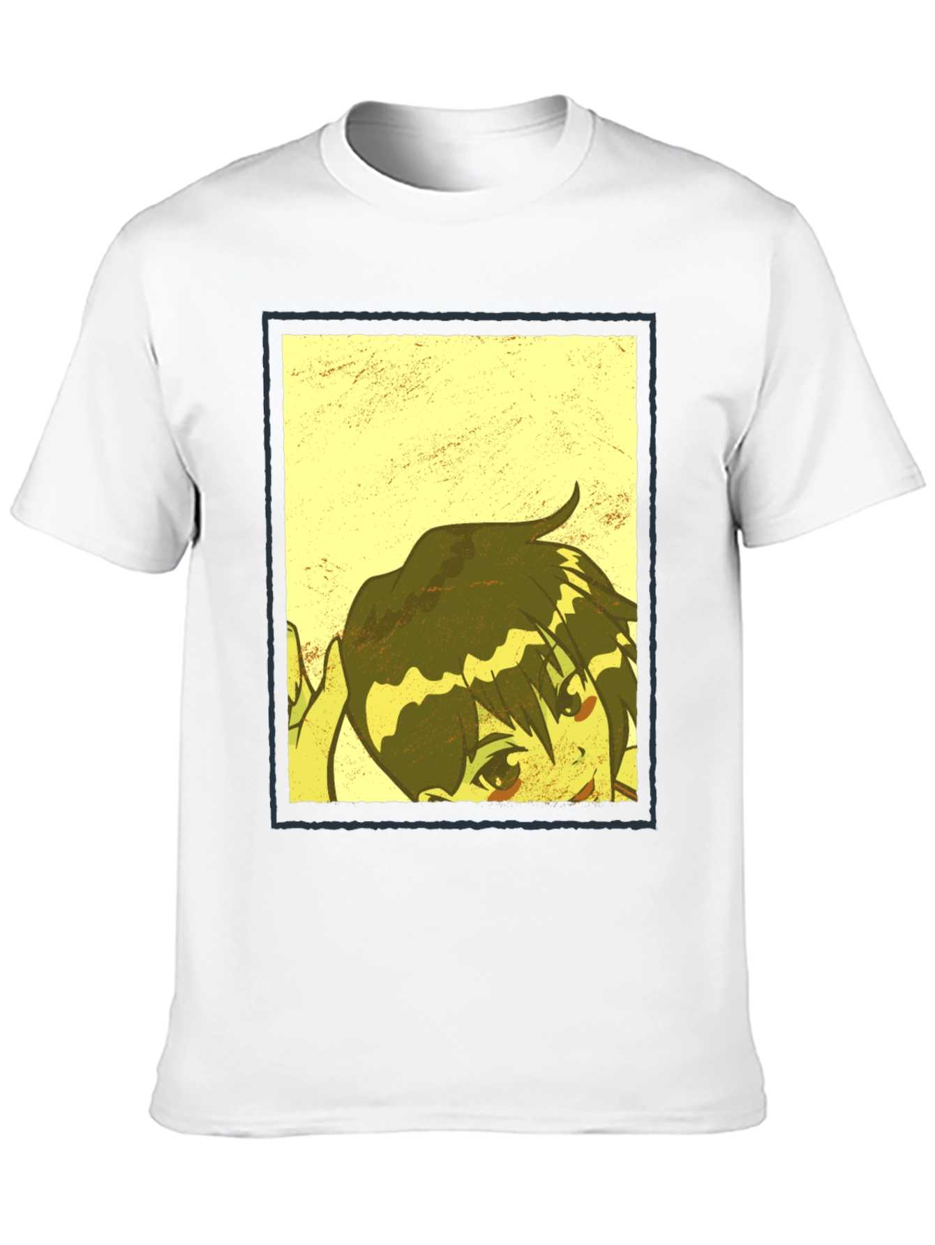 Anime Graphic Print Black T-Shirt