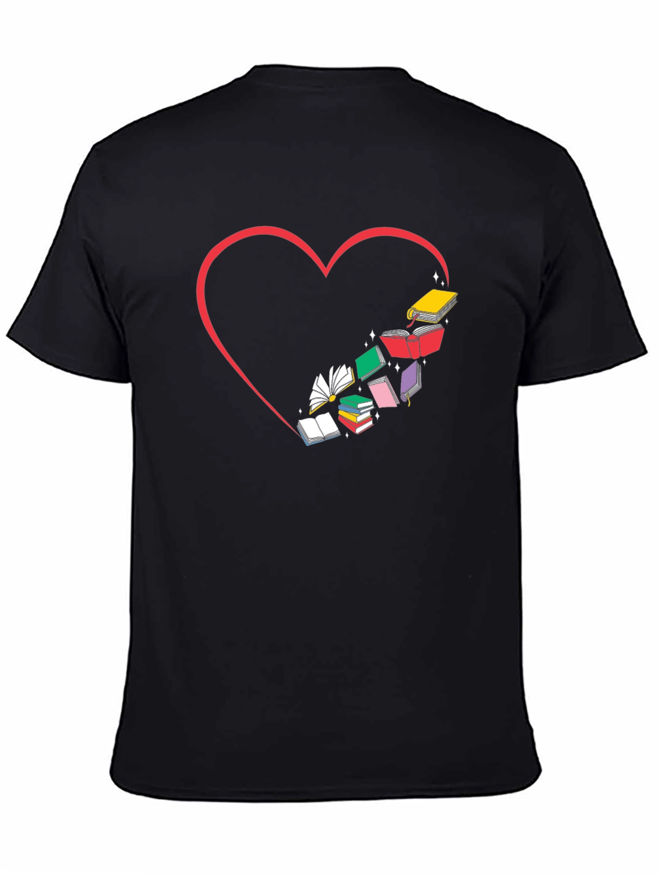 Book Lover Heart T-Shirt