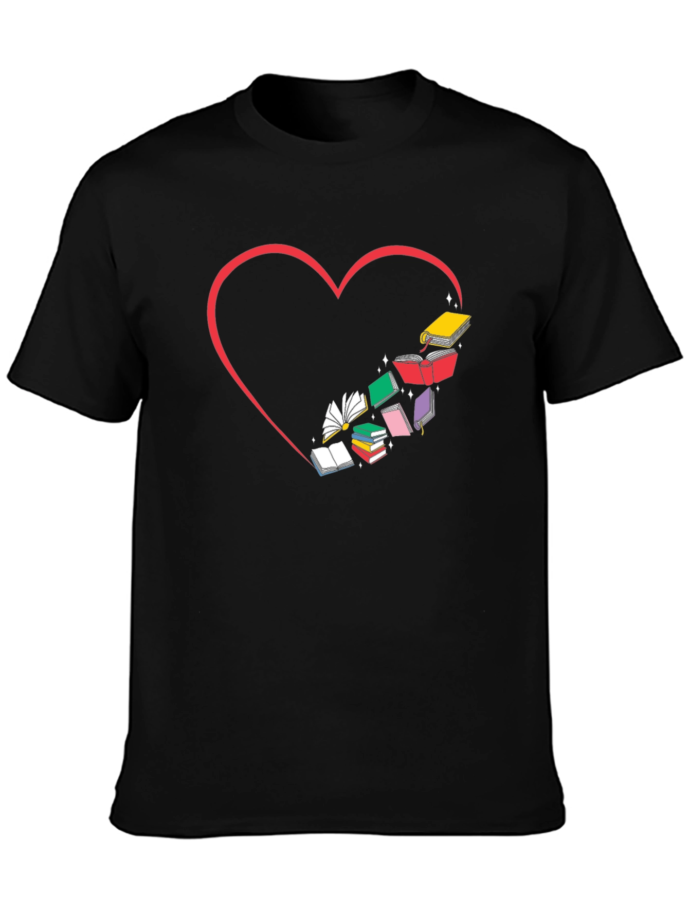 Book Lover Heart T-Shirt