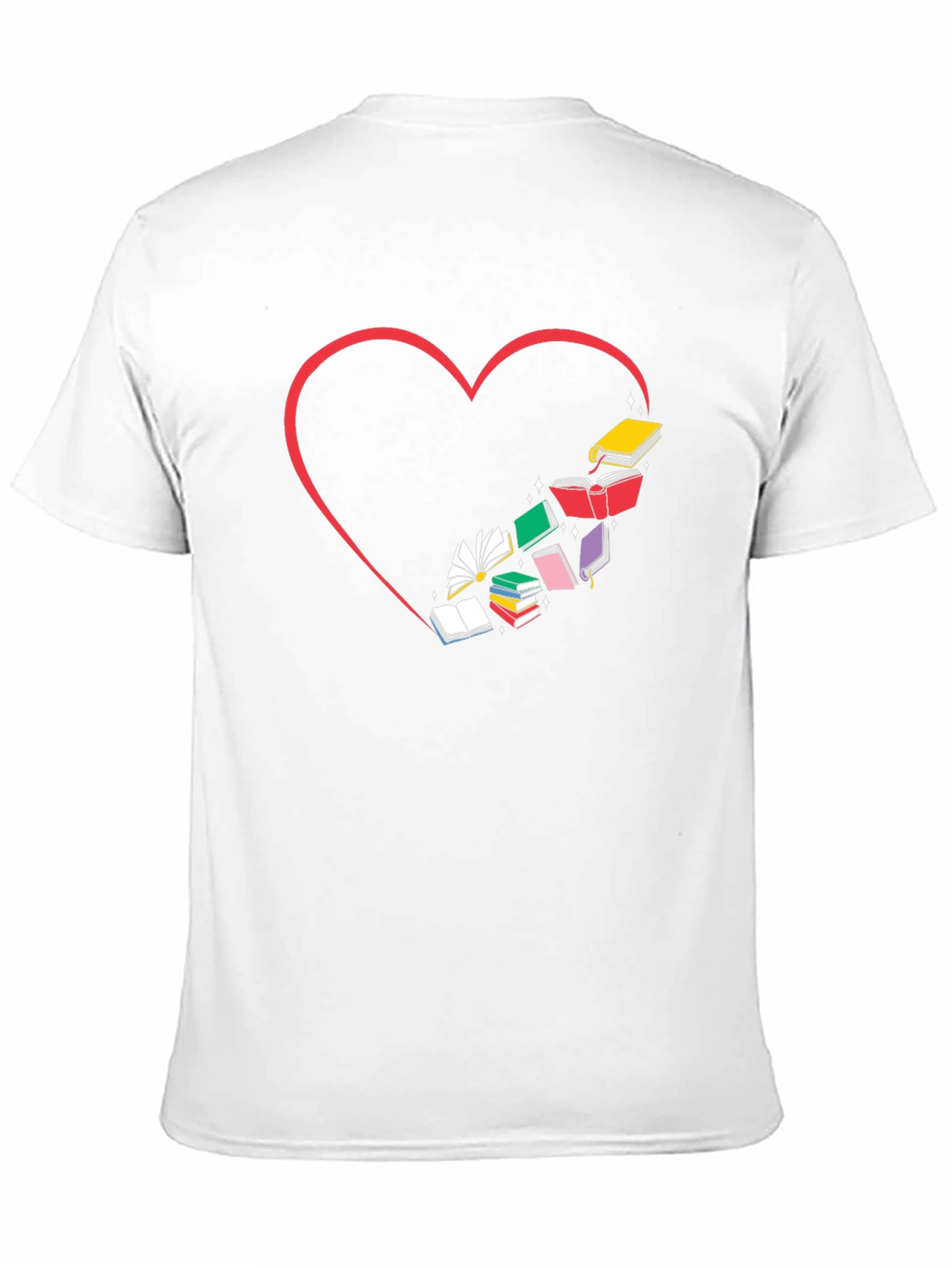 Book Lover Heart T-Shirt