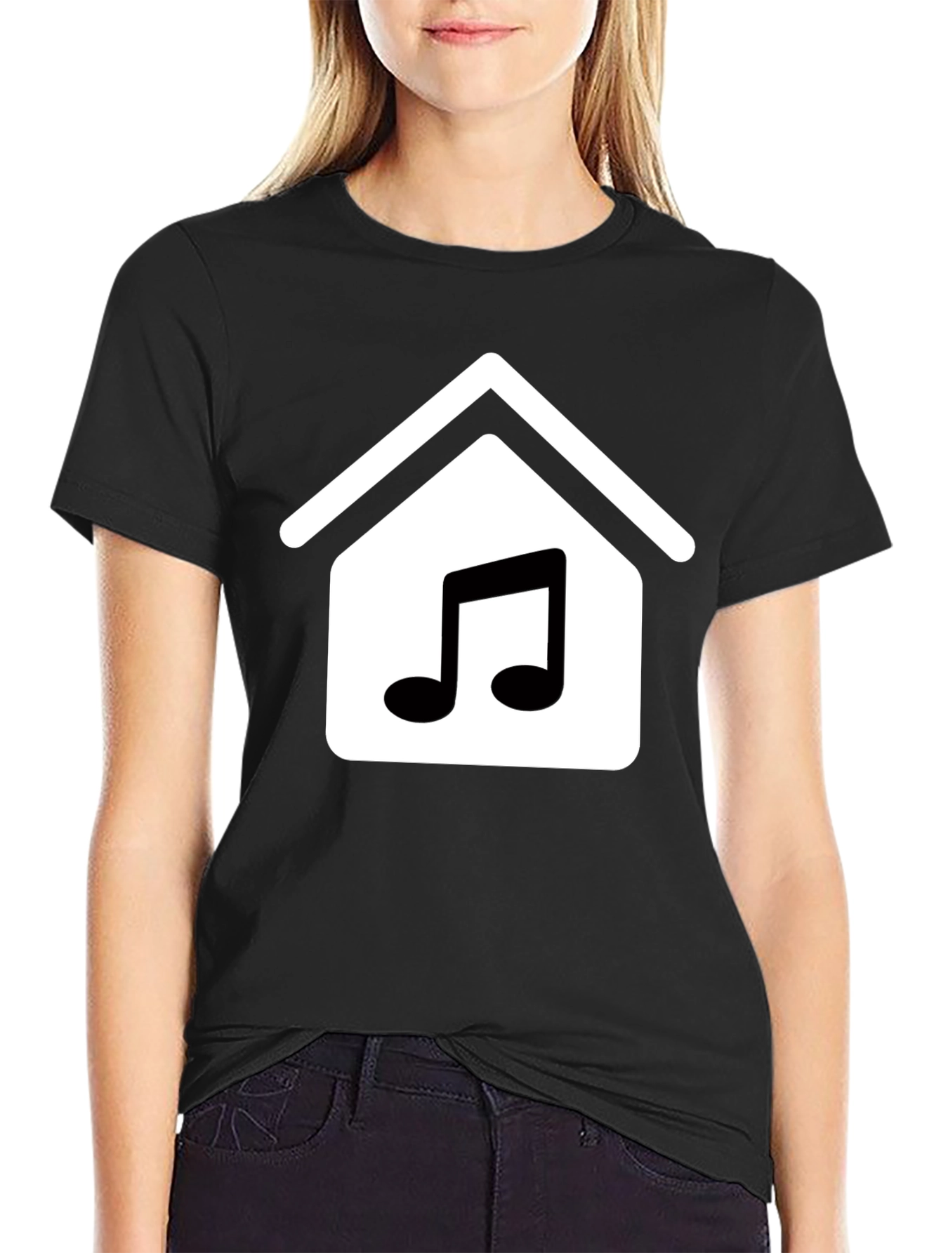 Music House Black T-Shirt - Stylish and Comfortable