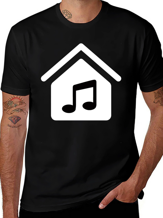 Music House Black T-Shirt - Stylish and Comfortable