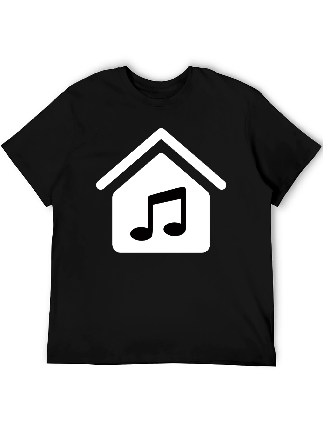 Music House Black T-Shirt - Stylish and Comfortable
