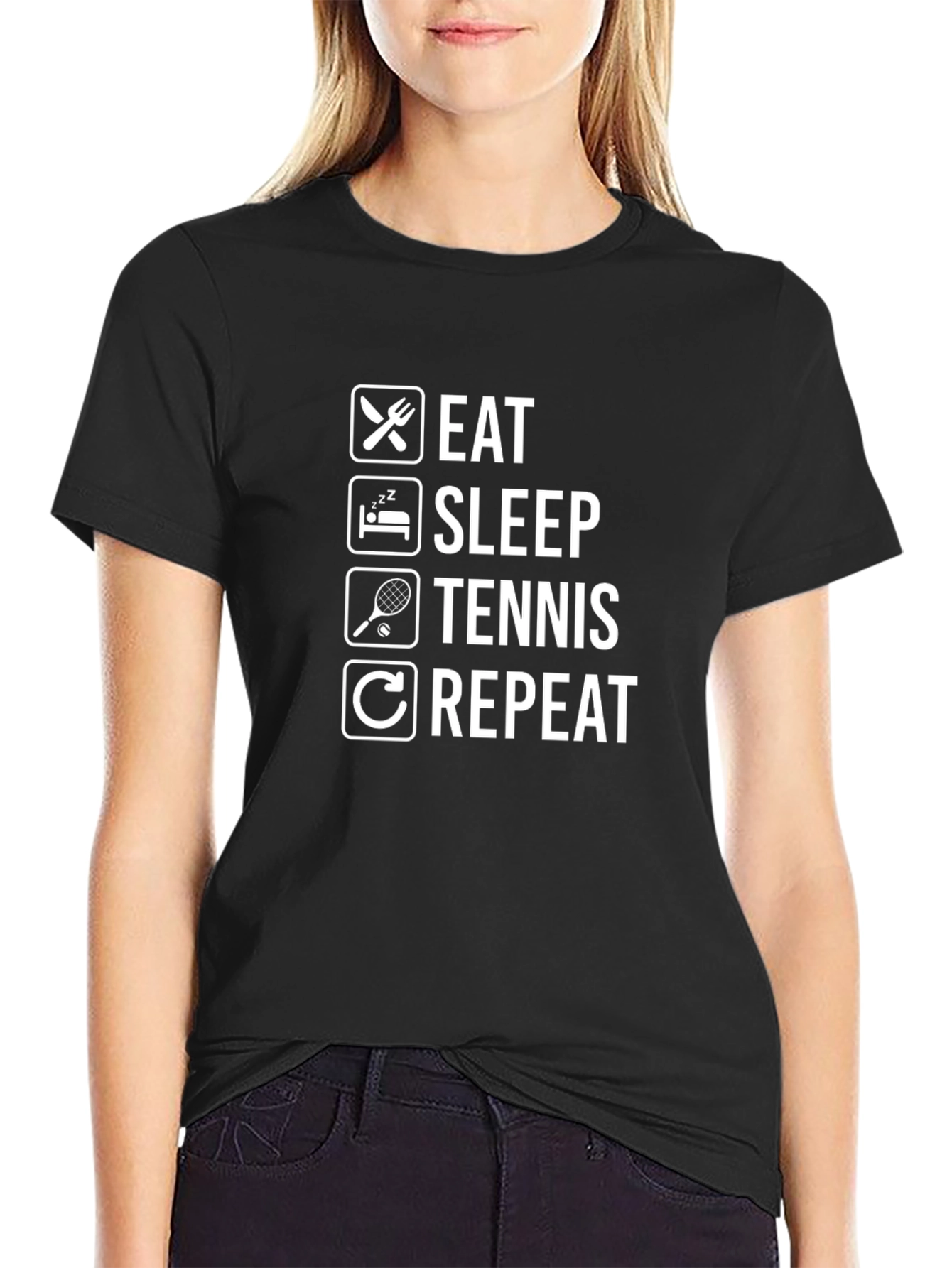 Eat Sleep Tennis Repeat T-Shirt