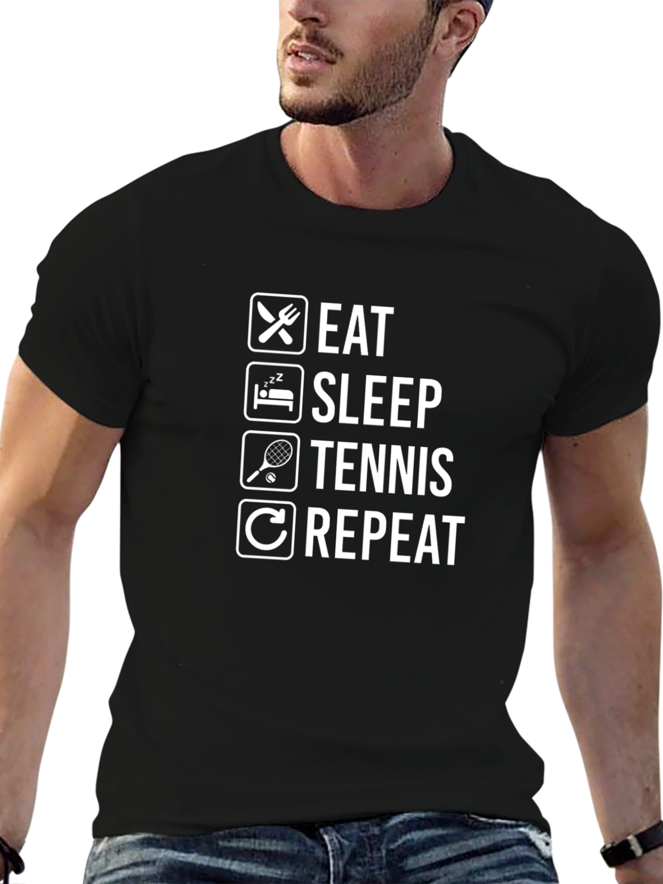 Eat Sleep Tennis Repeat T-Shirt
