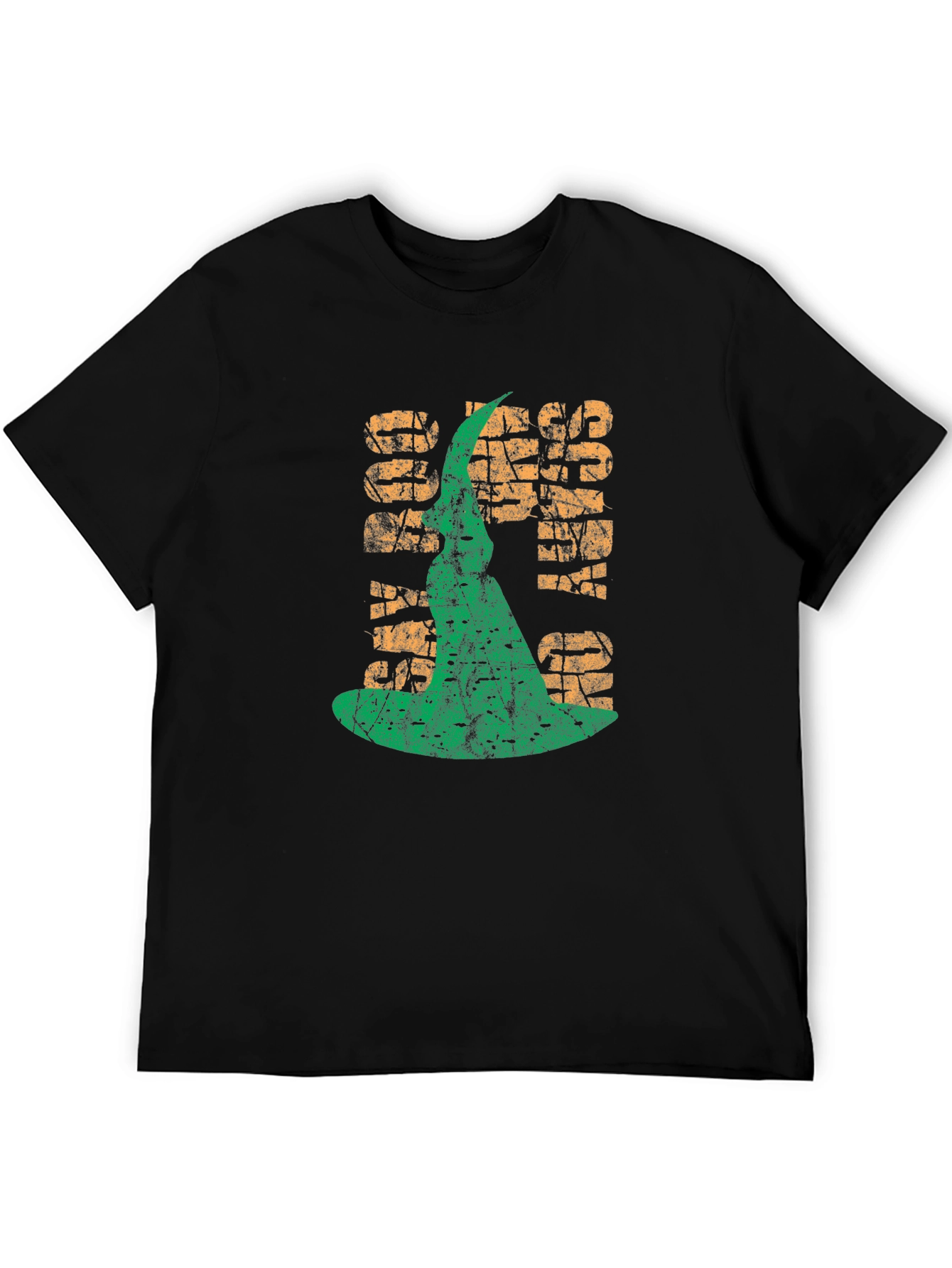 Spooky Vibes T-Shirt - Halloween Witch Hat Graphic Tee