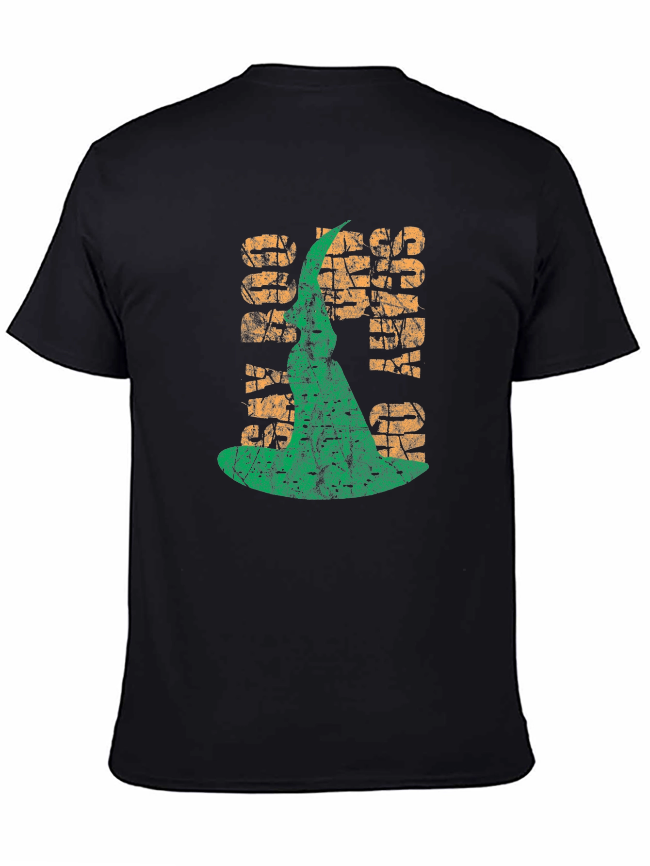 Spooky Vibes T-Shirt - Halloween Witch Hat Graphic Tee