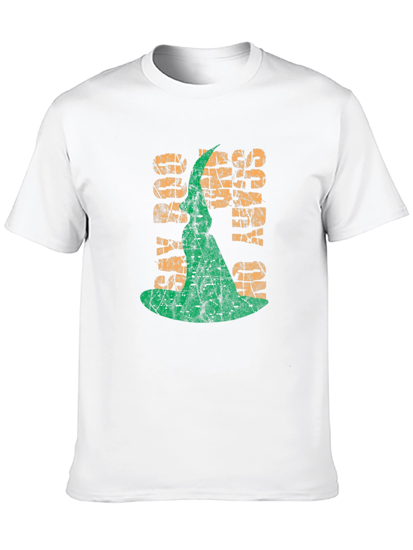 Spooky Vibes T-Shirt - Halloween Witch Hat Graphic Tee