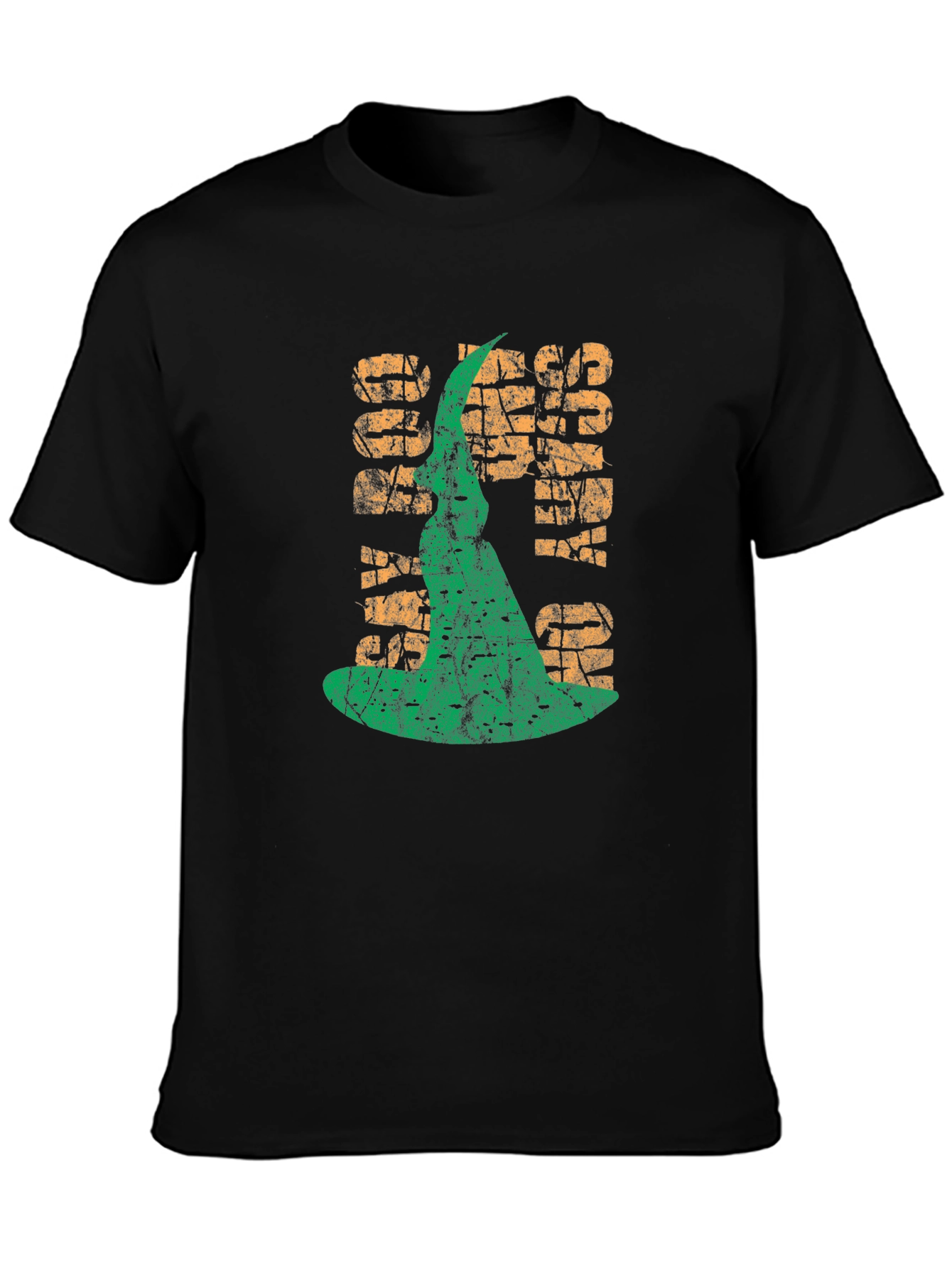 Spooky Vibes T-Shirt - Halloween Witch Hat Graphic Tee
