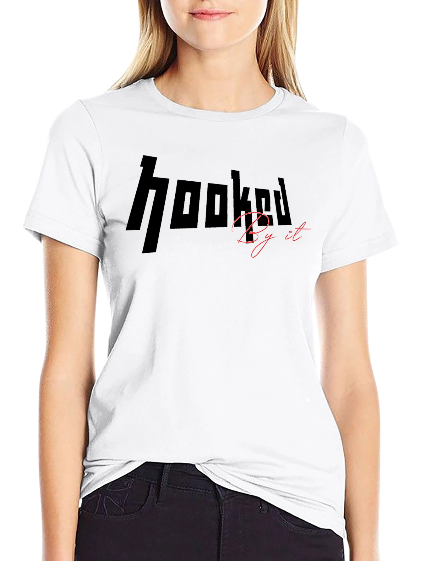 Hooked By It Black T-Shirt