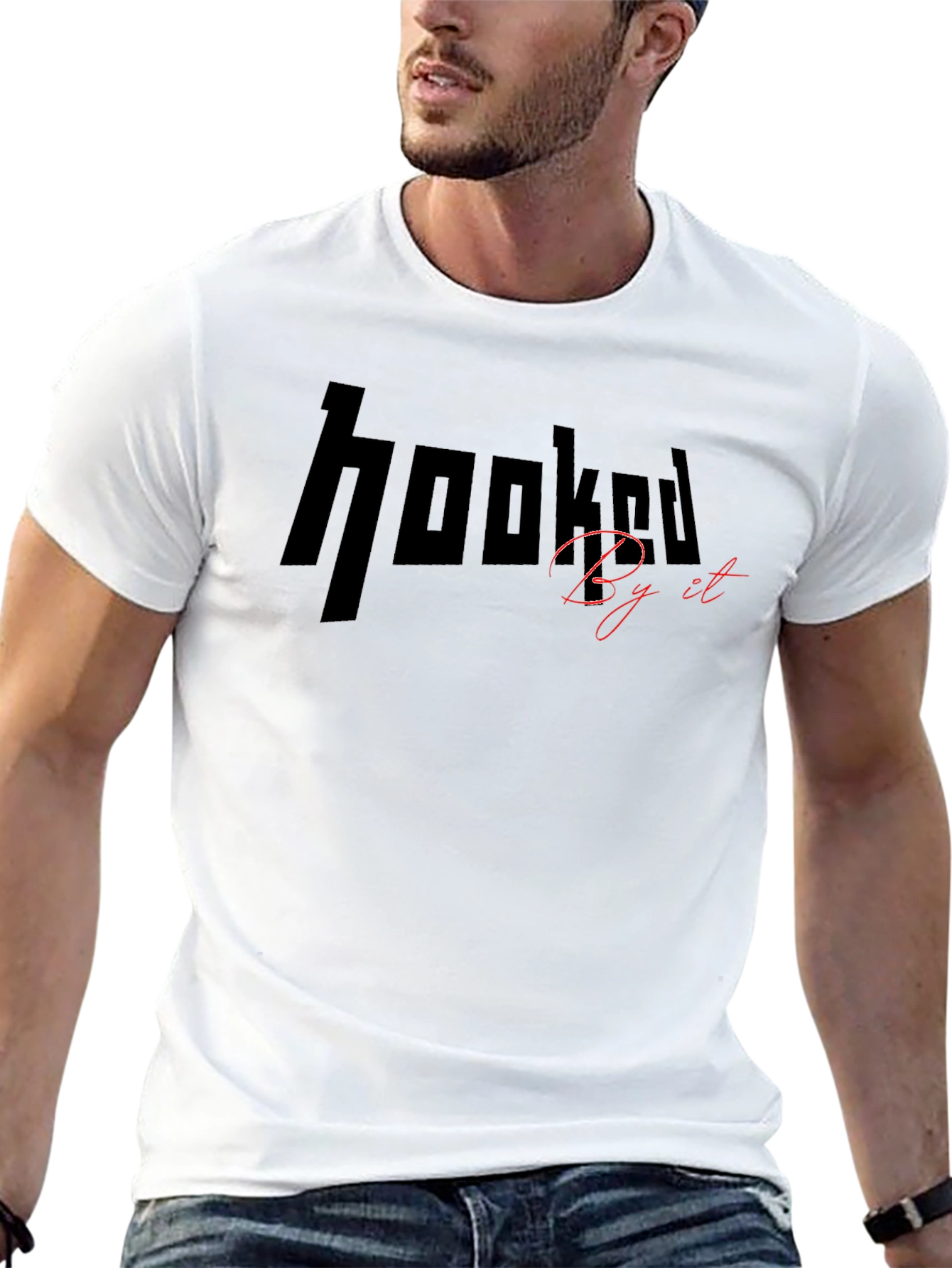 Hooked By It Black T-Shirt