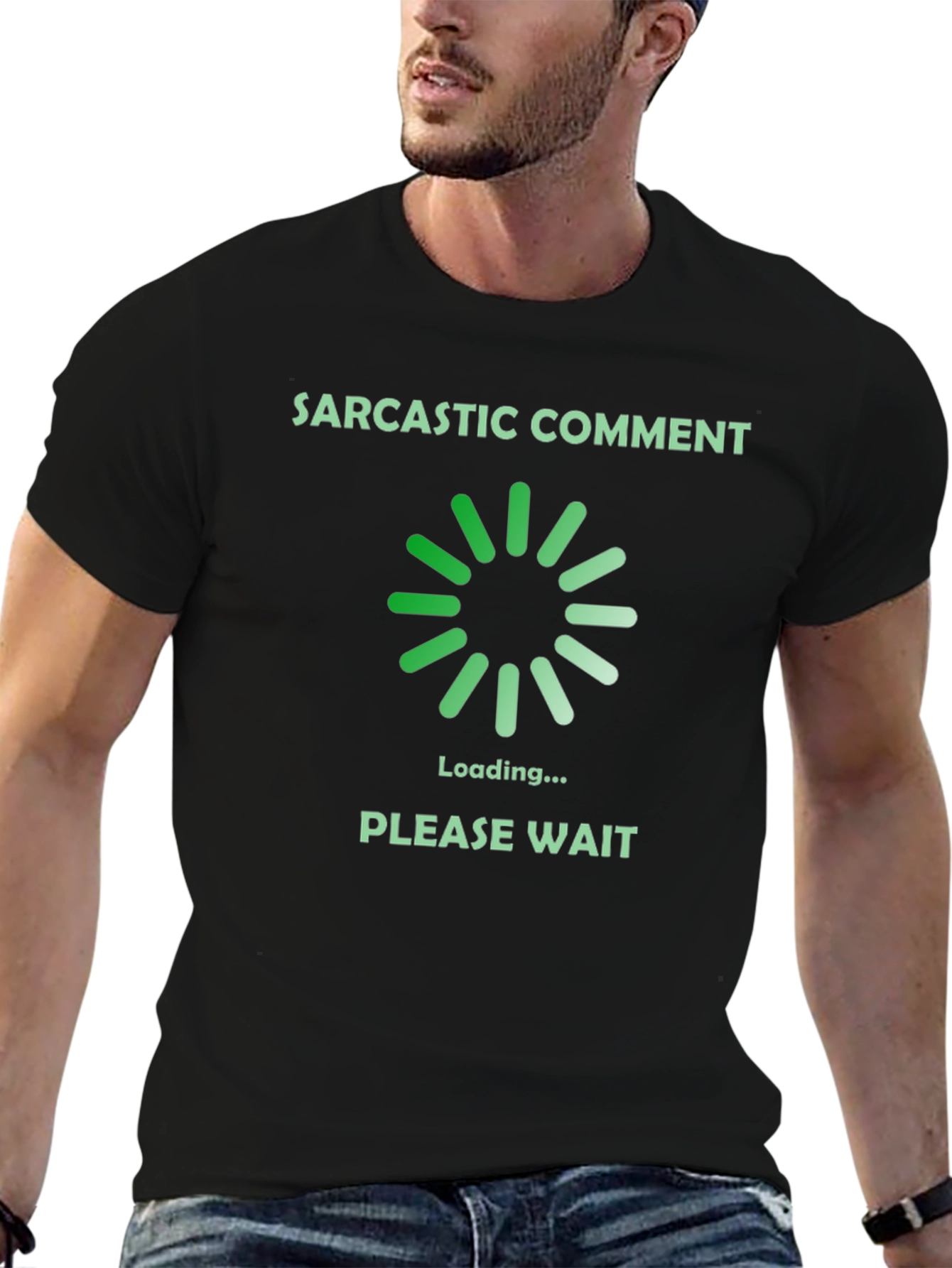 Sarcastic Comment Loading T-Shirt - Funny Graphic Tee