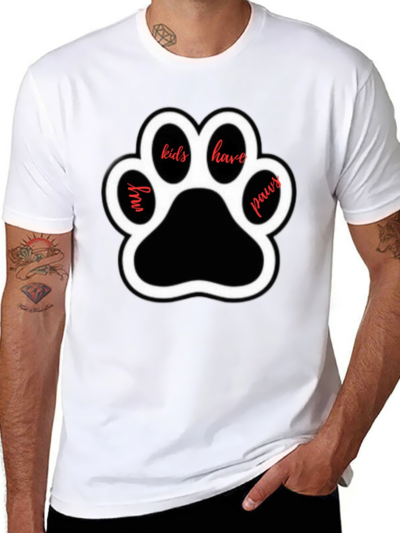 My Kids Have Paws T-Shirt - Dog Lover Tee