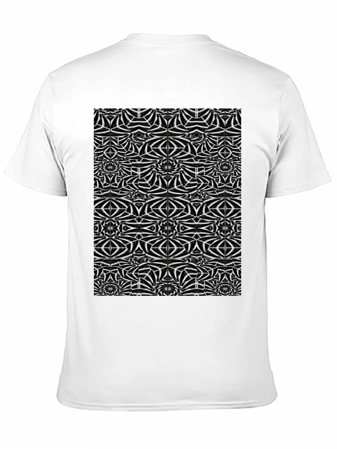 Abstract Geometric Black T-Shirt