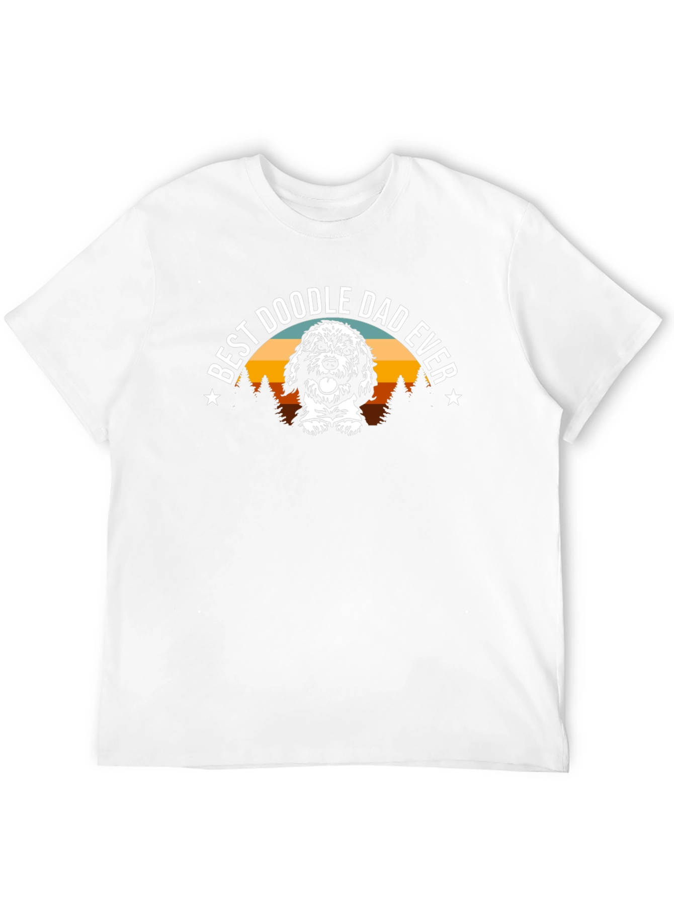 Best Doodle Dad Ever Black T-Shirt